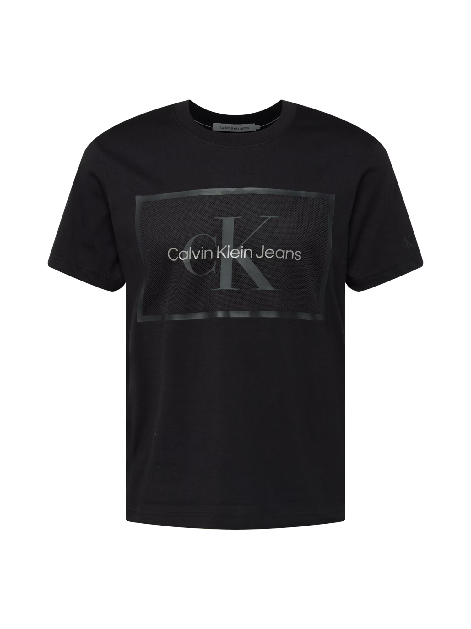 Calvin Klein Jeans Tricou gri metalic / negru - Pled.ro