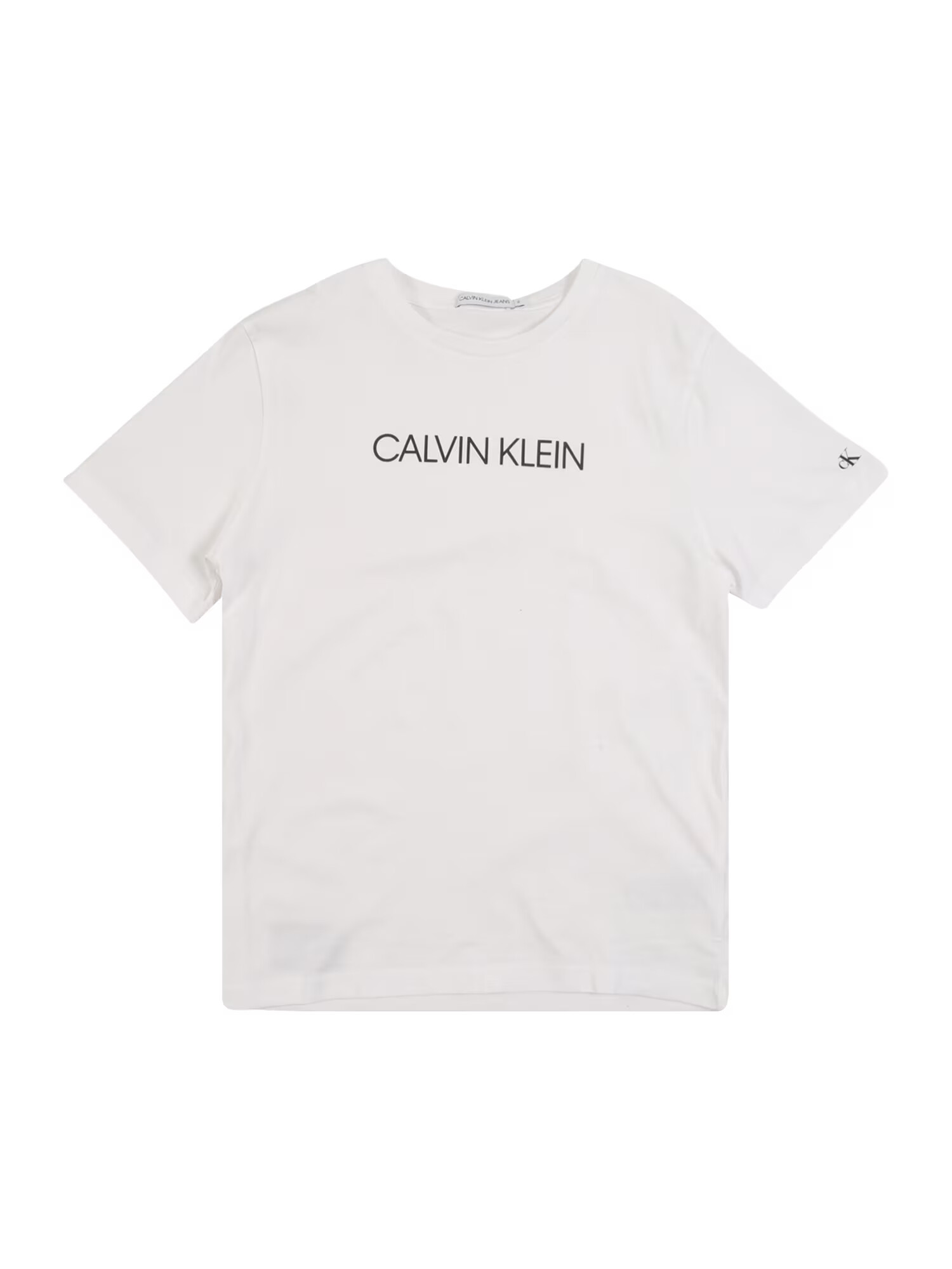 Calvin Klein Jeans Tricou 'INSTITUTIONAL' negru / alb - Pled.ro