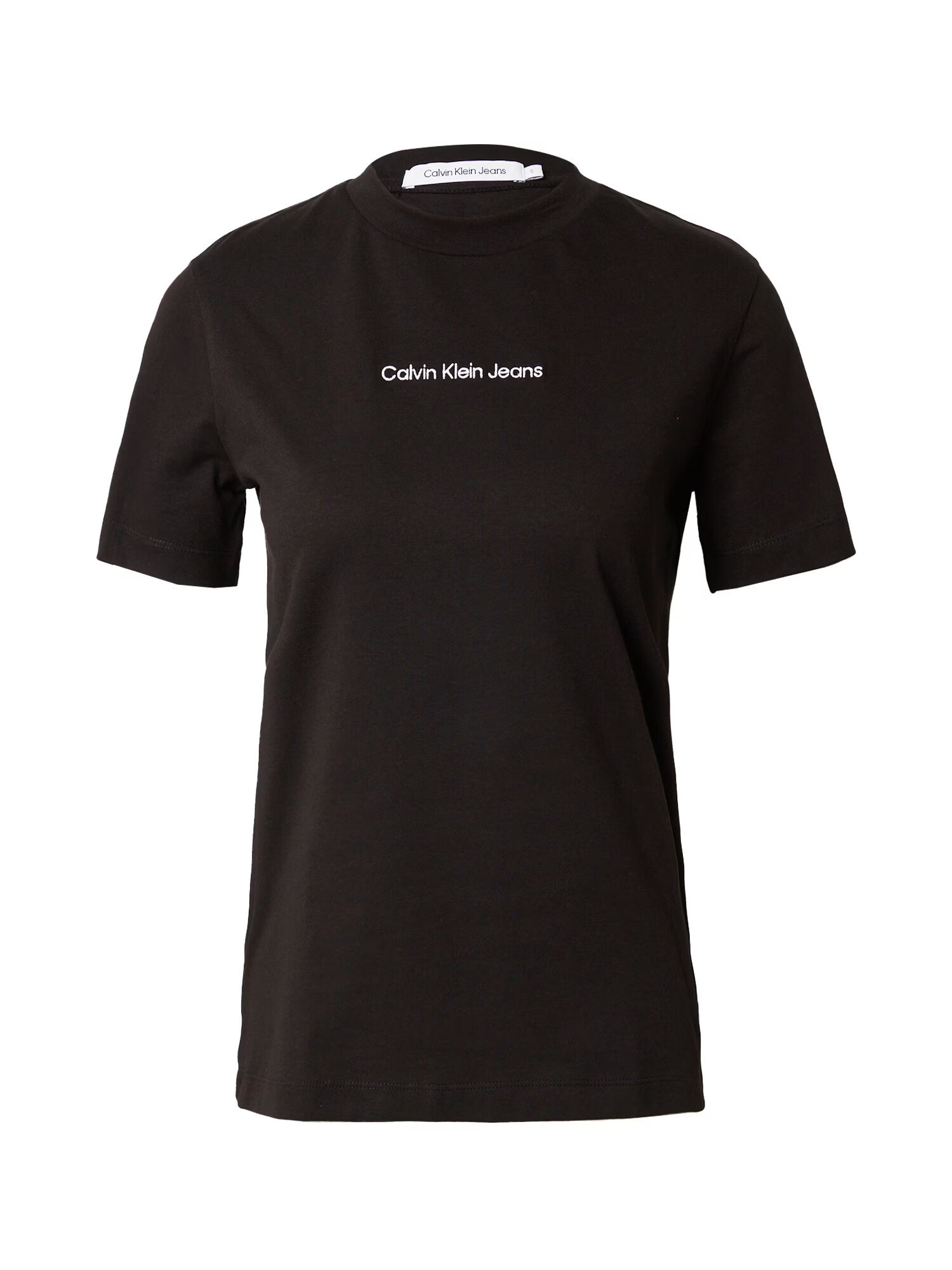 Calvin Klein Jeans Tricou 'Institutional' negru / alb - Pled.ro