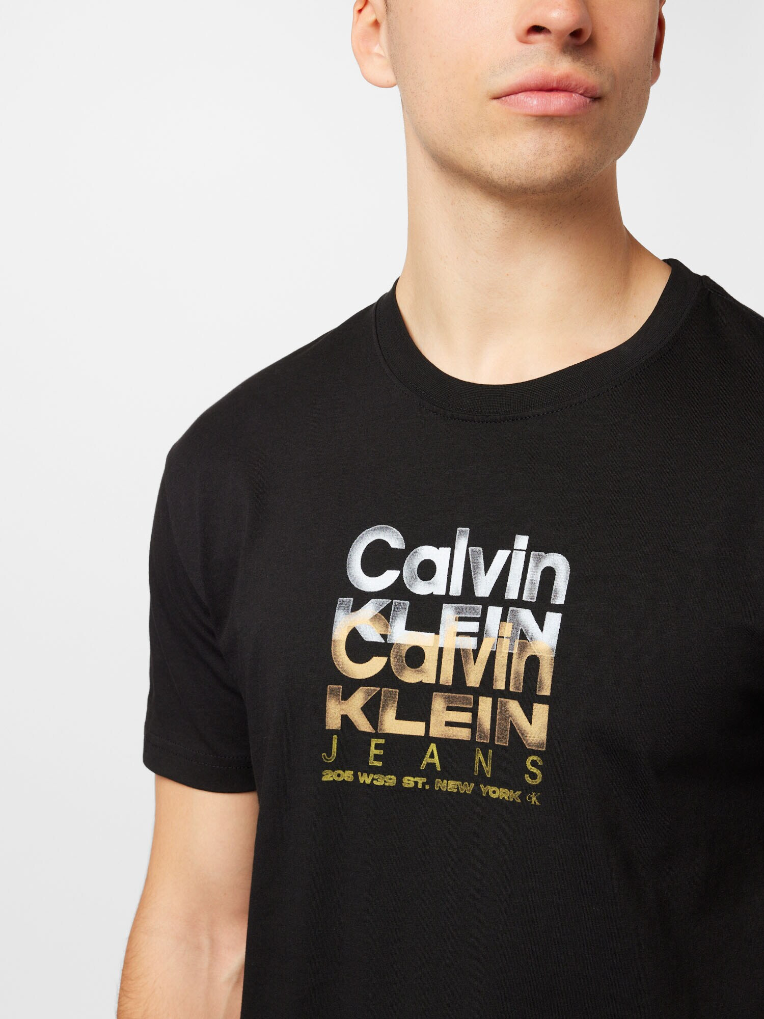 Calvin Klein Jeans Tricou maro deschis / galben / gri deschis / negru - Pled.ro