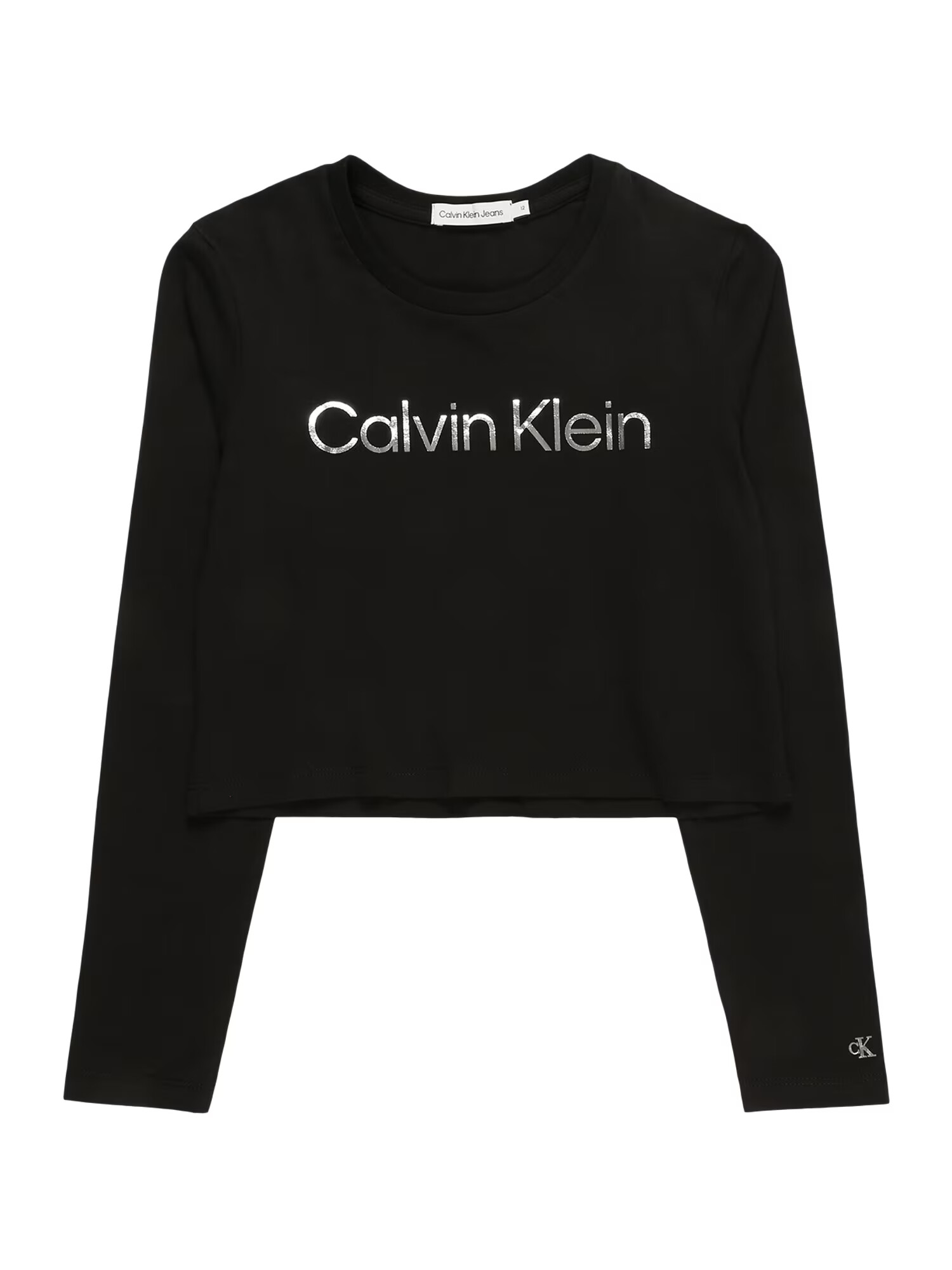 Calvin Klein Jeans Tricou negru / argintiu - Pled.ro