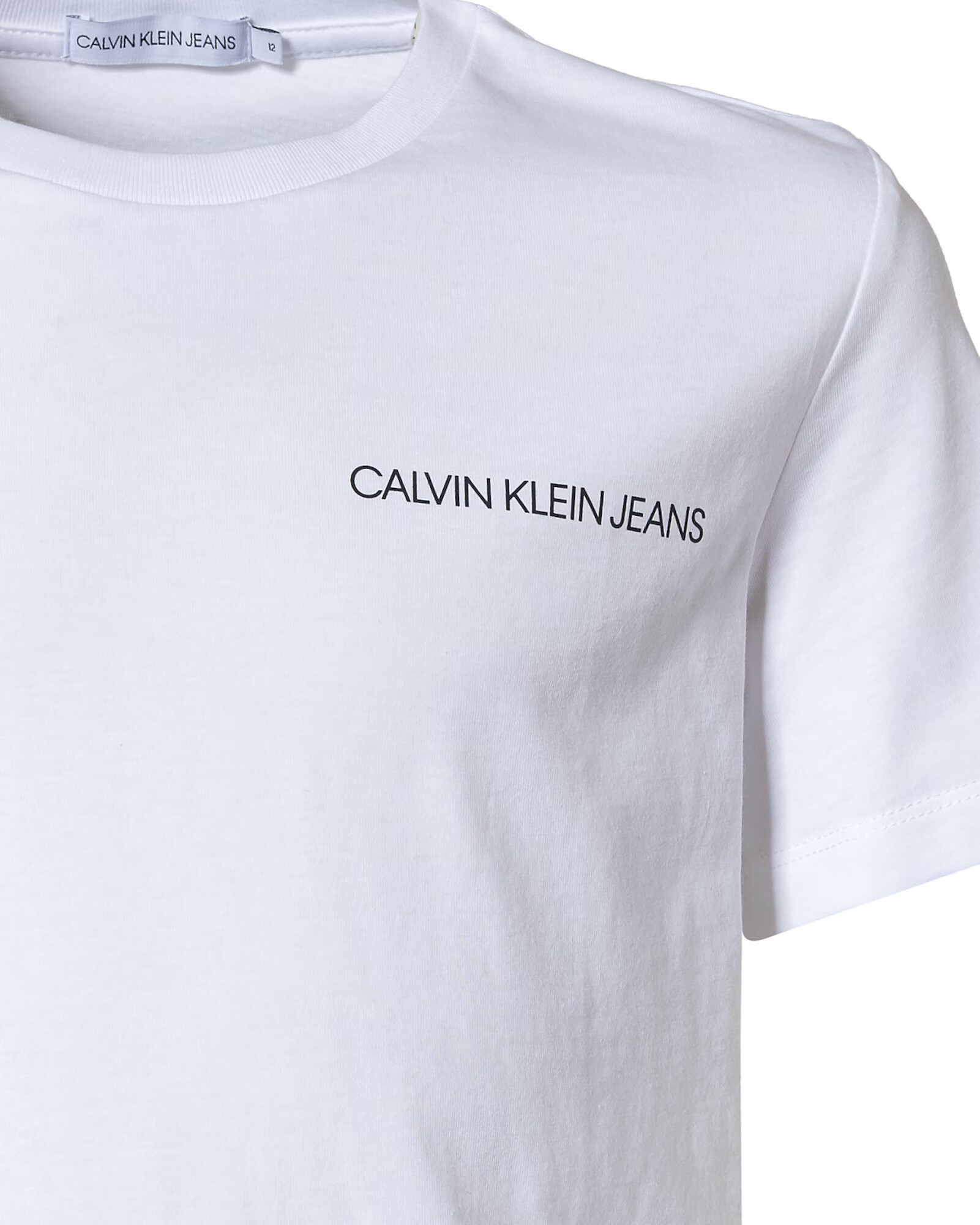 Calvin Klein Jeans Tricou negru / alb - Pled.ro