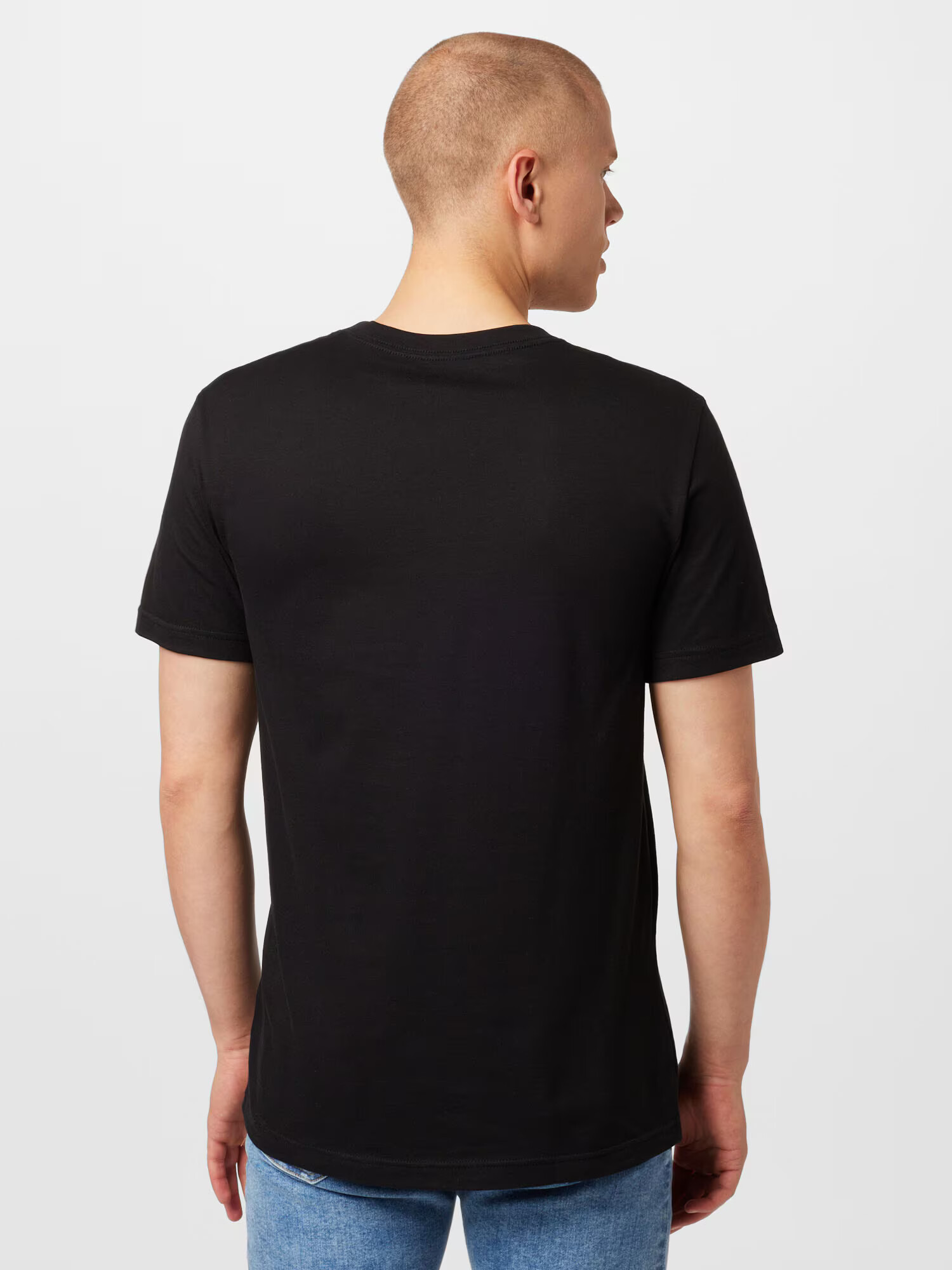 Calvin Klein Jeans Tricou negru / alb - Pled.ro