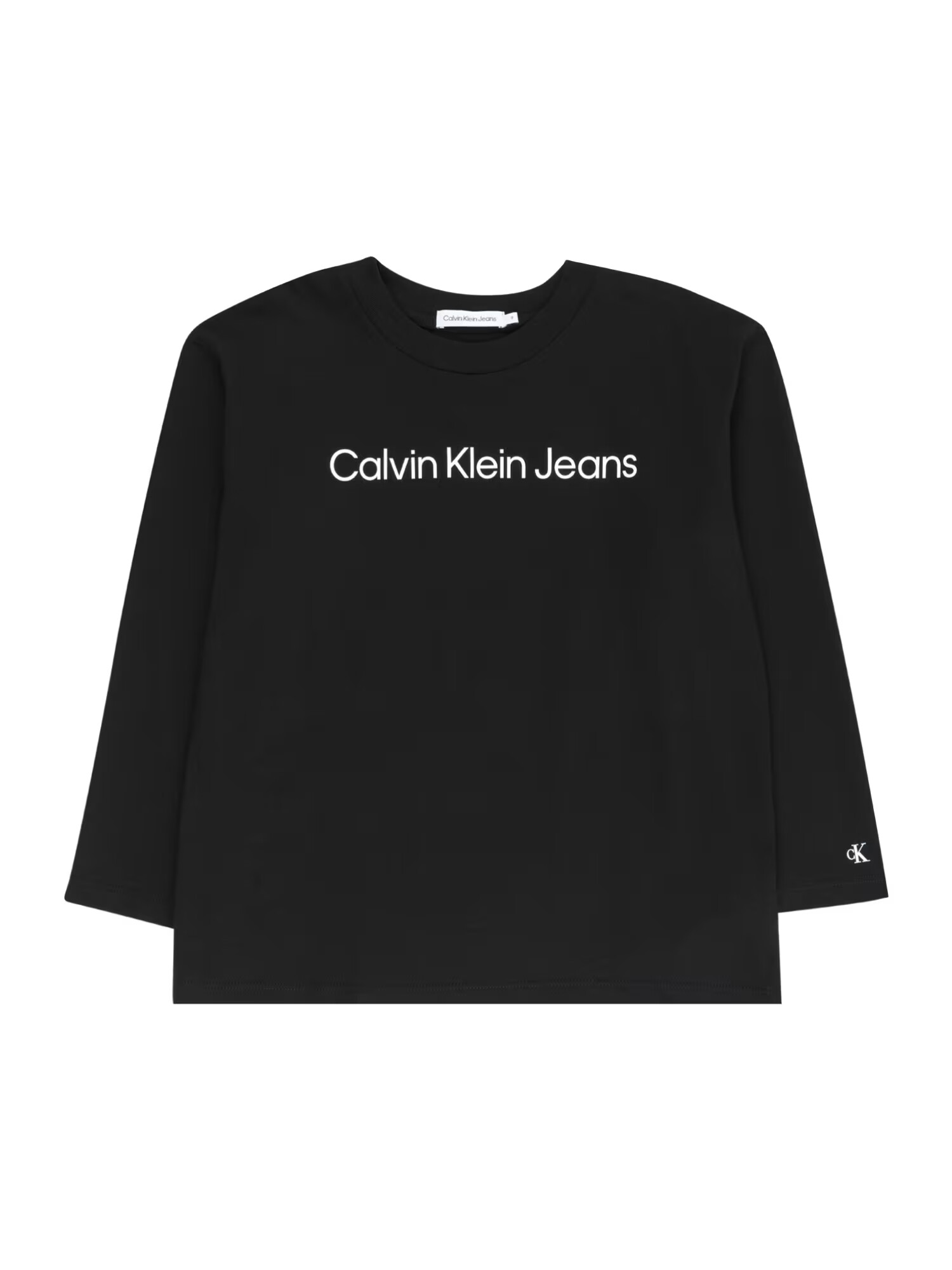 Calvin Klein Jeans Tricou negru / alb - Pled.ro