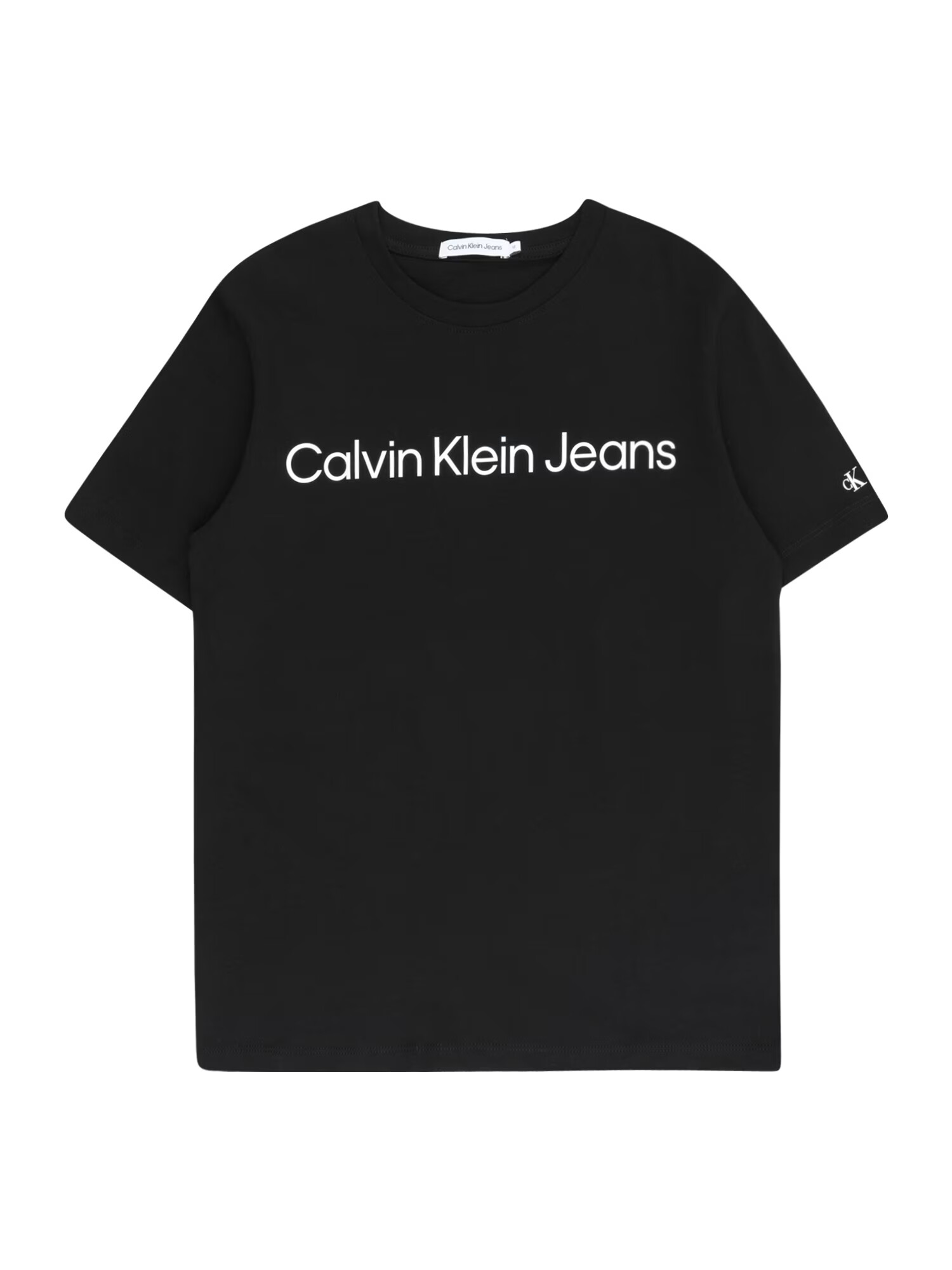 Calvin Klein Jeans Tricou negru / alb - Pled.ro