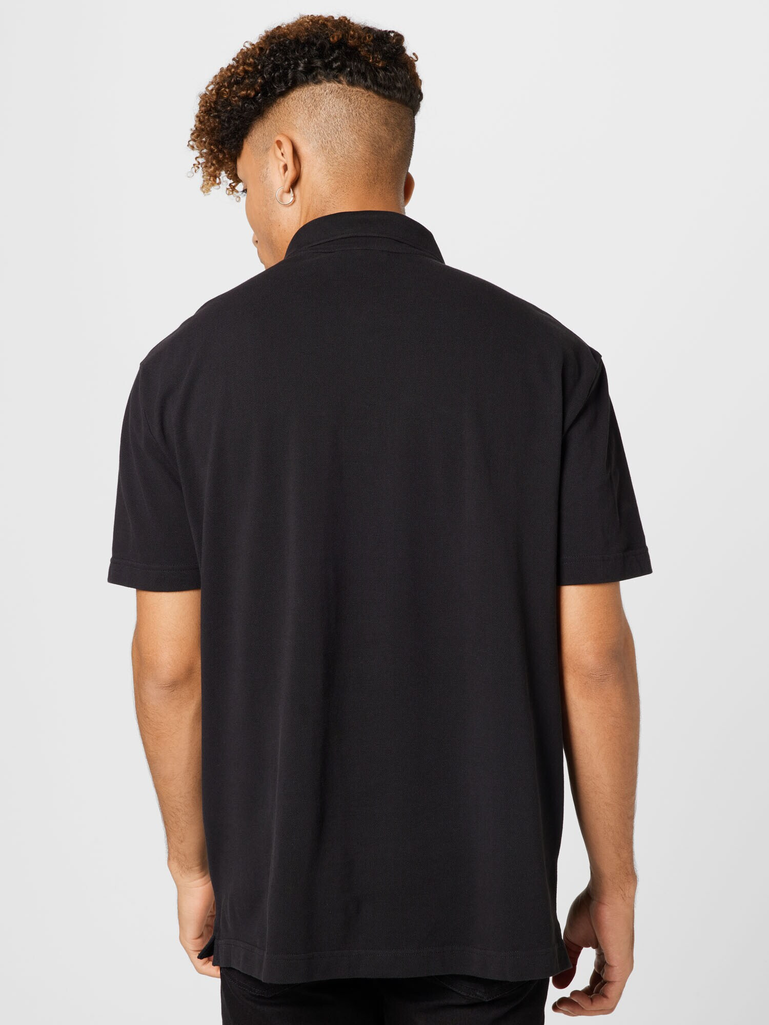 Calvin Klein Jeans Tricou negru / alb - Pled.ro