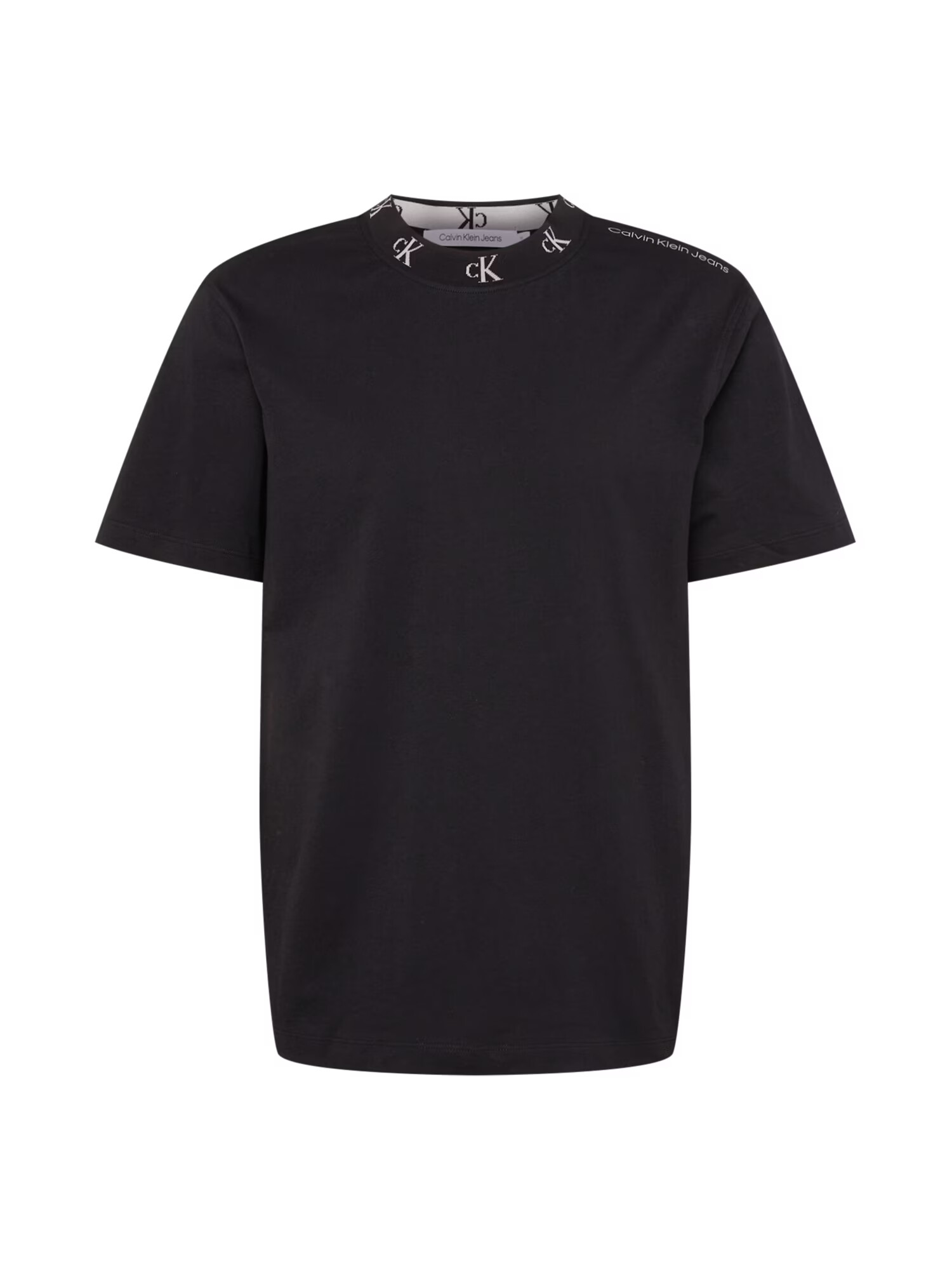 Calvin Klein Jeans Tricou negru / alb - Pled.ro