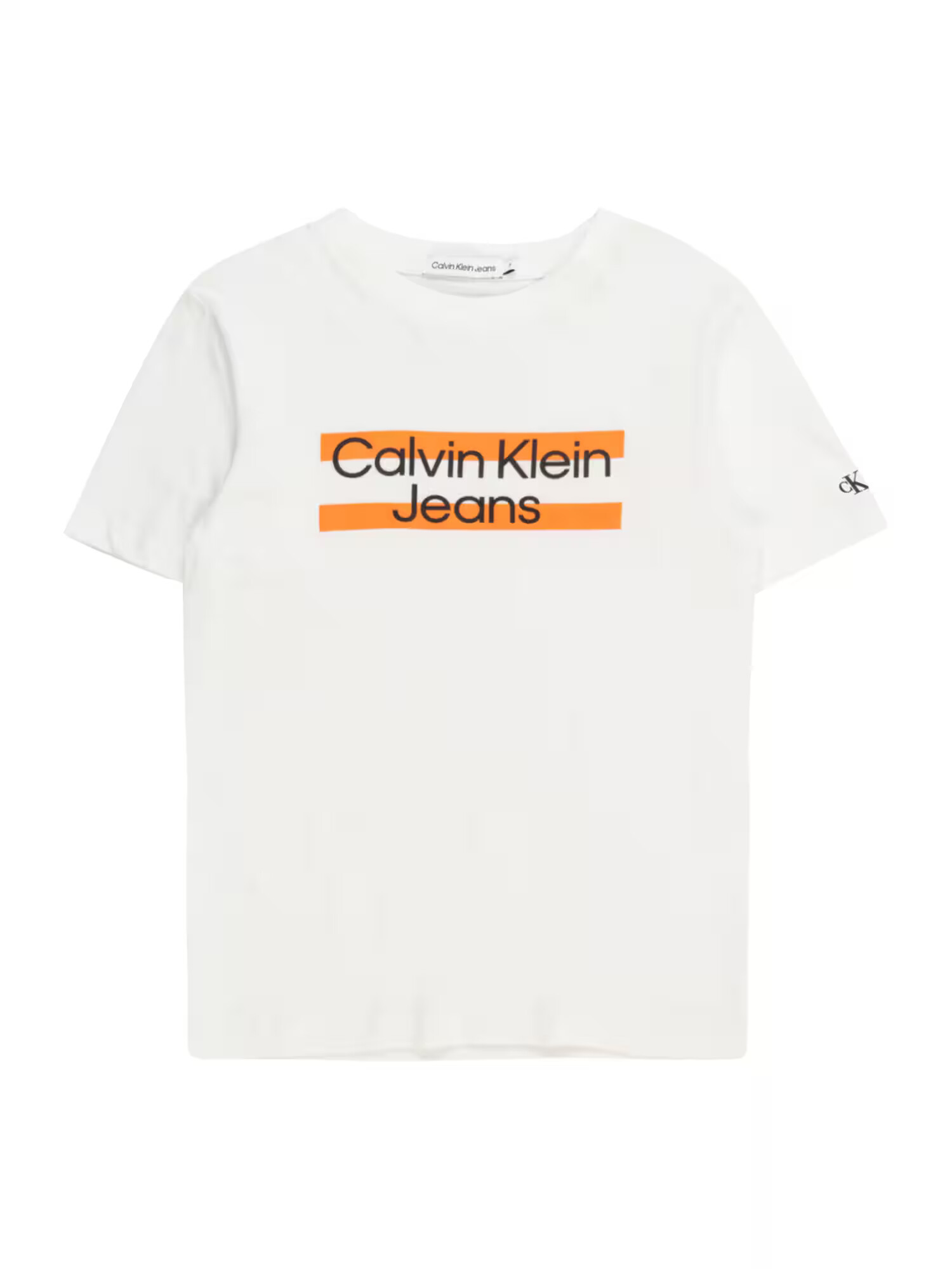 Calvin Klein Jeans Tricou portocaliu / negru / alb - Pled.ro