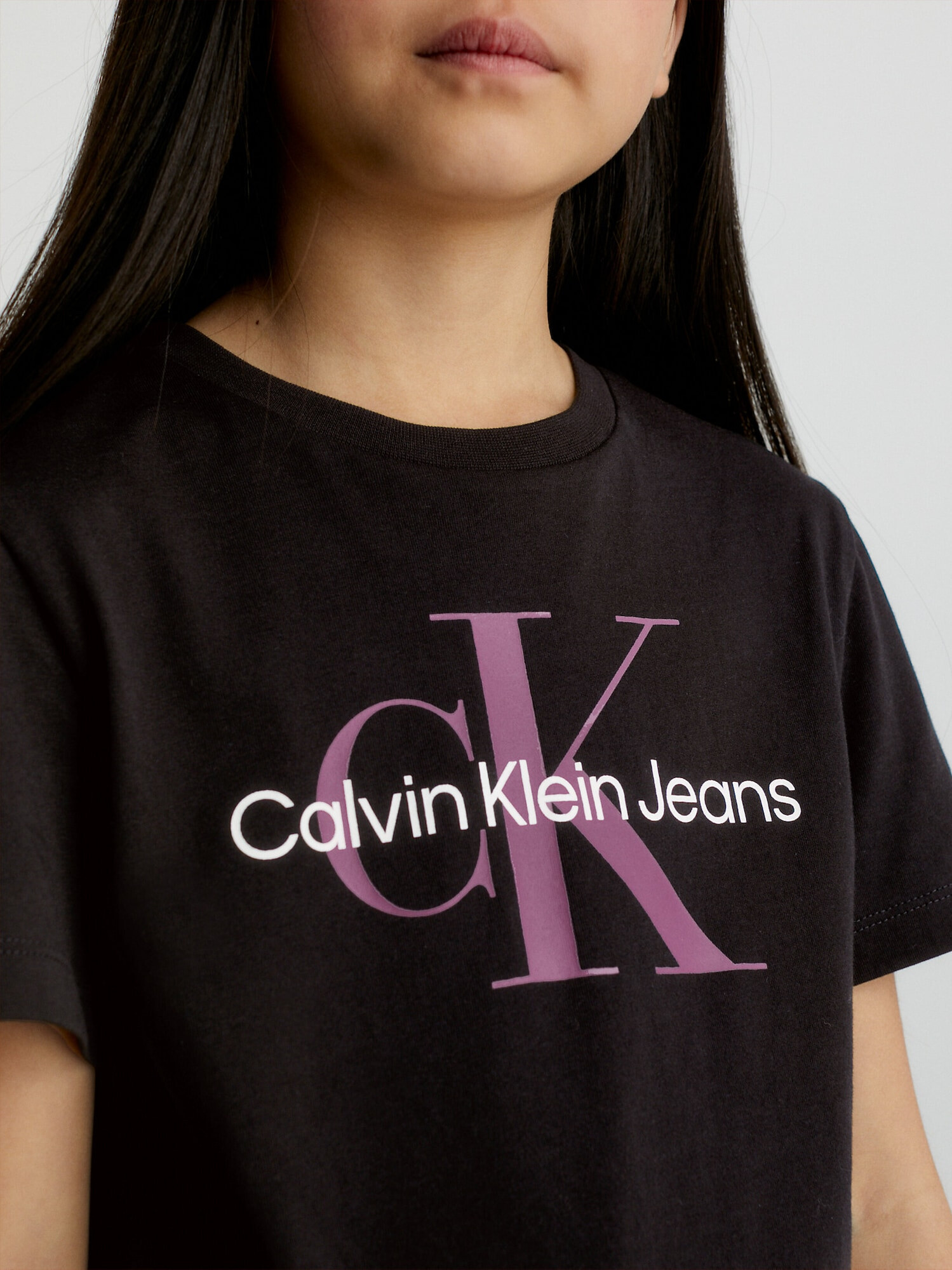 Calvin Klein Jeans Tricou roz eozină / negru / alb - Pled.ro