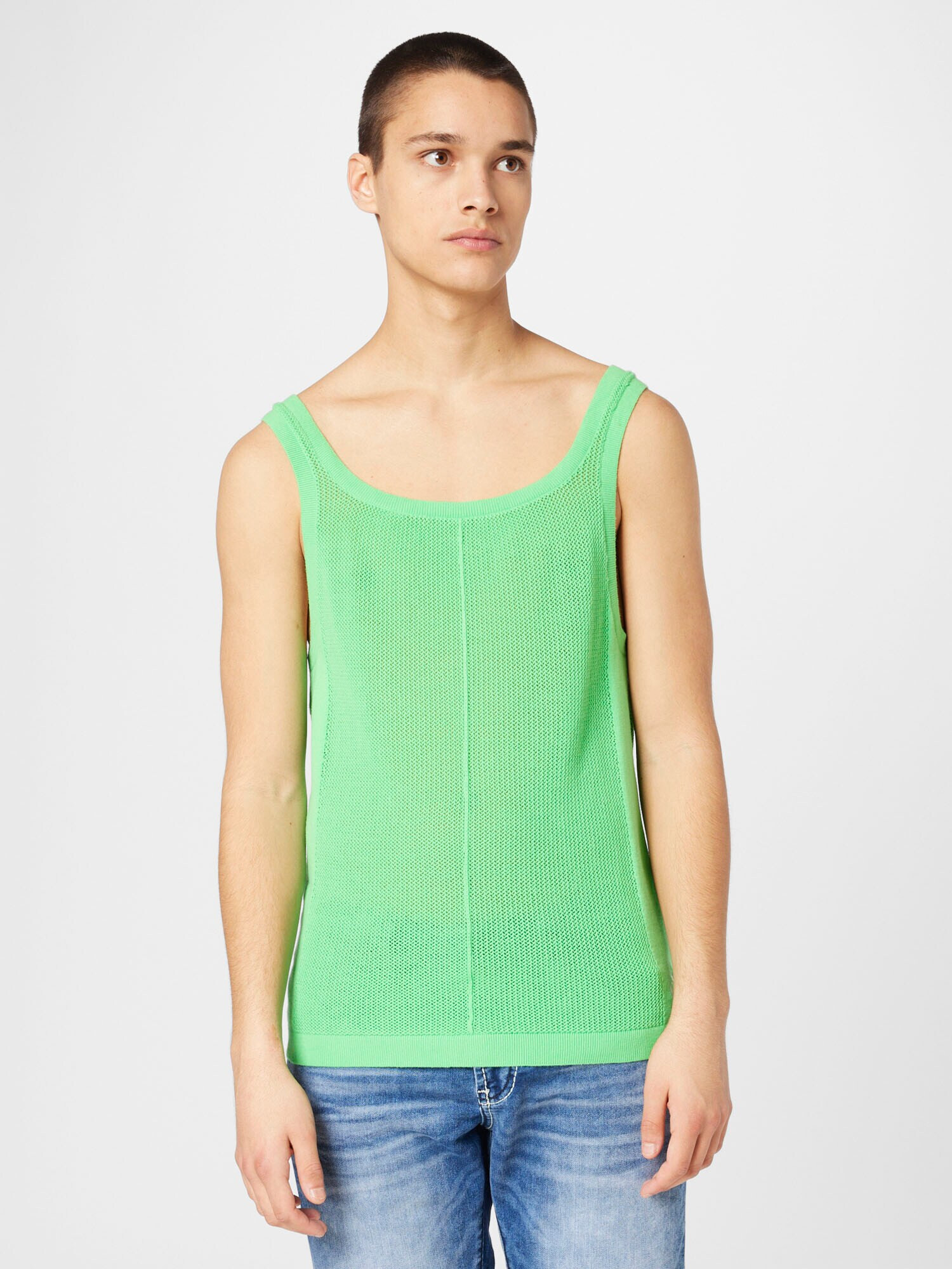 Calvin Klein Jeans Tricou verde / alb - Pled.ro