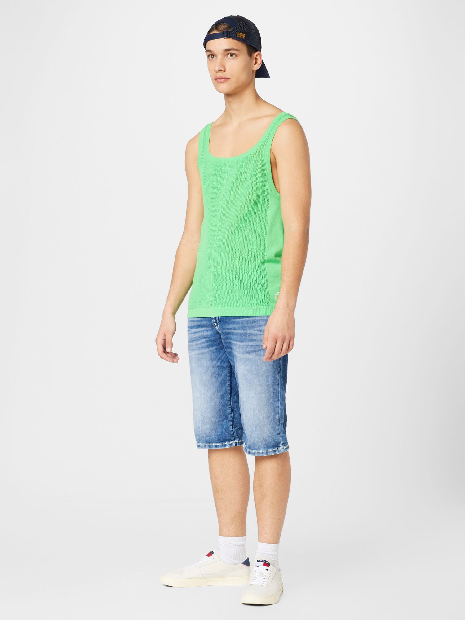 Calvin Klein Jeans Tricou verde / alb - Pled.ro