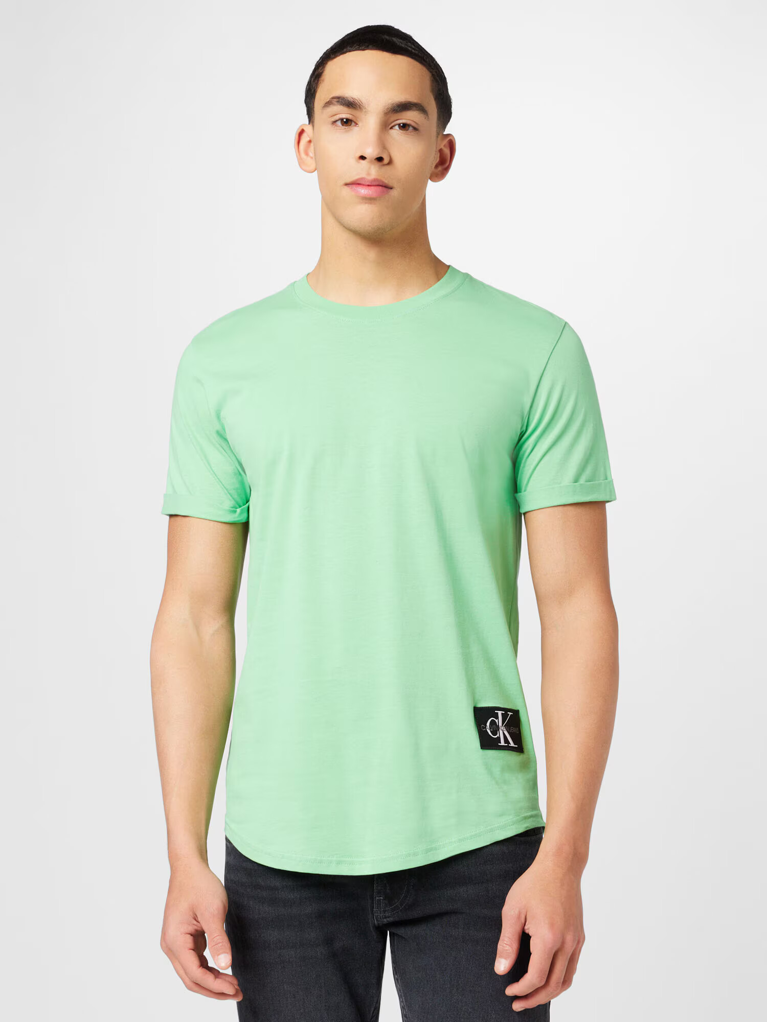 Calvin Klein Jeans Tricou verde deschis / negru - Pled.ro