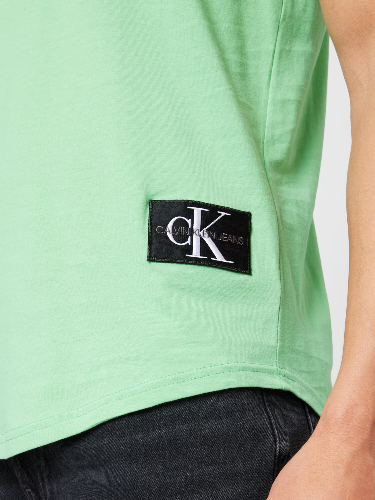 Calvin Klein Jeans Tricou verde deschis / negru - Pled.ro