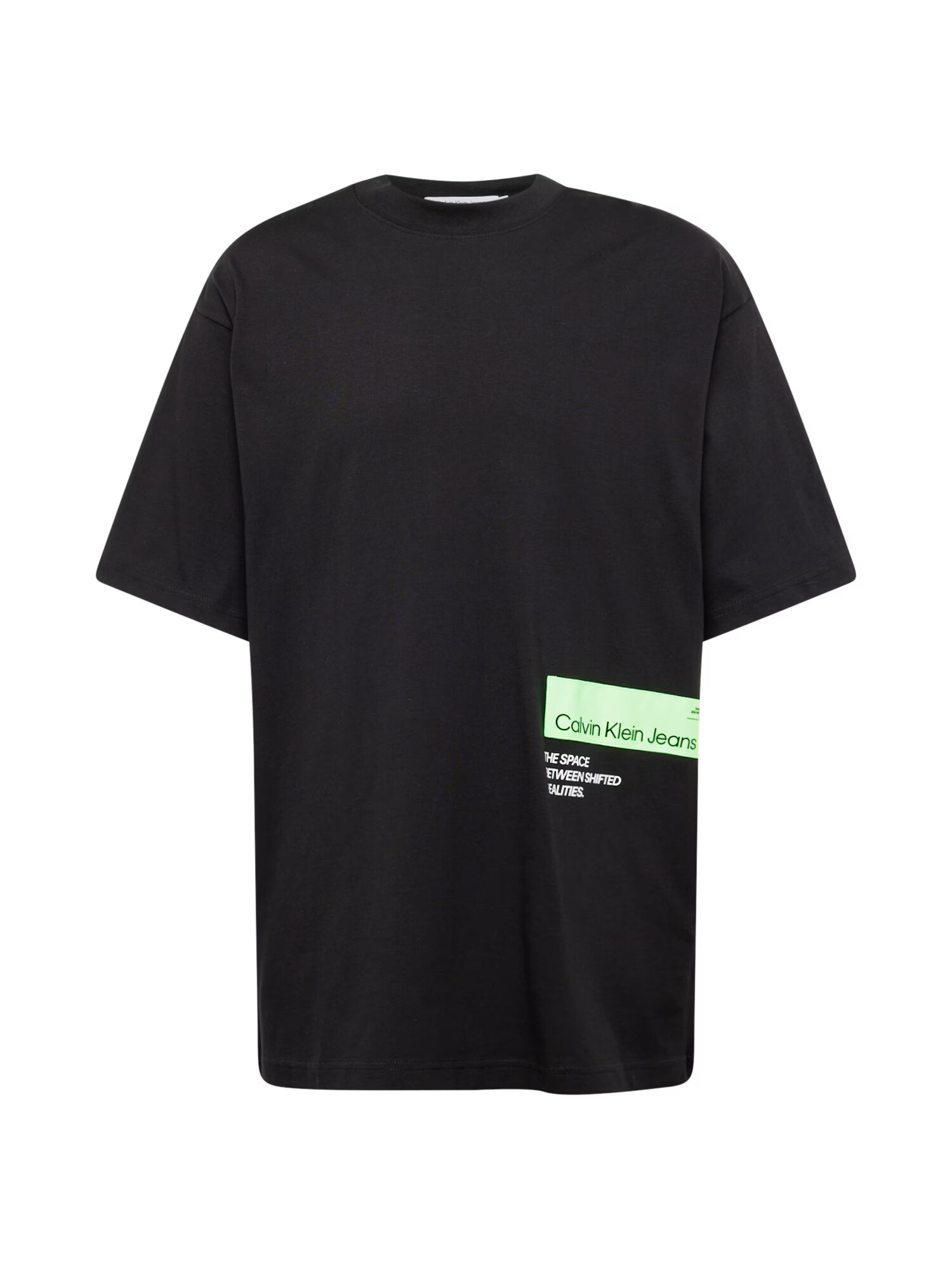 Calvin Klein Jeans Tricou verde mentă / negru / alb - Pled.ro