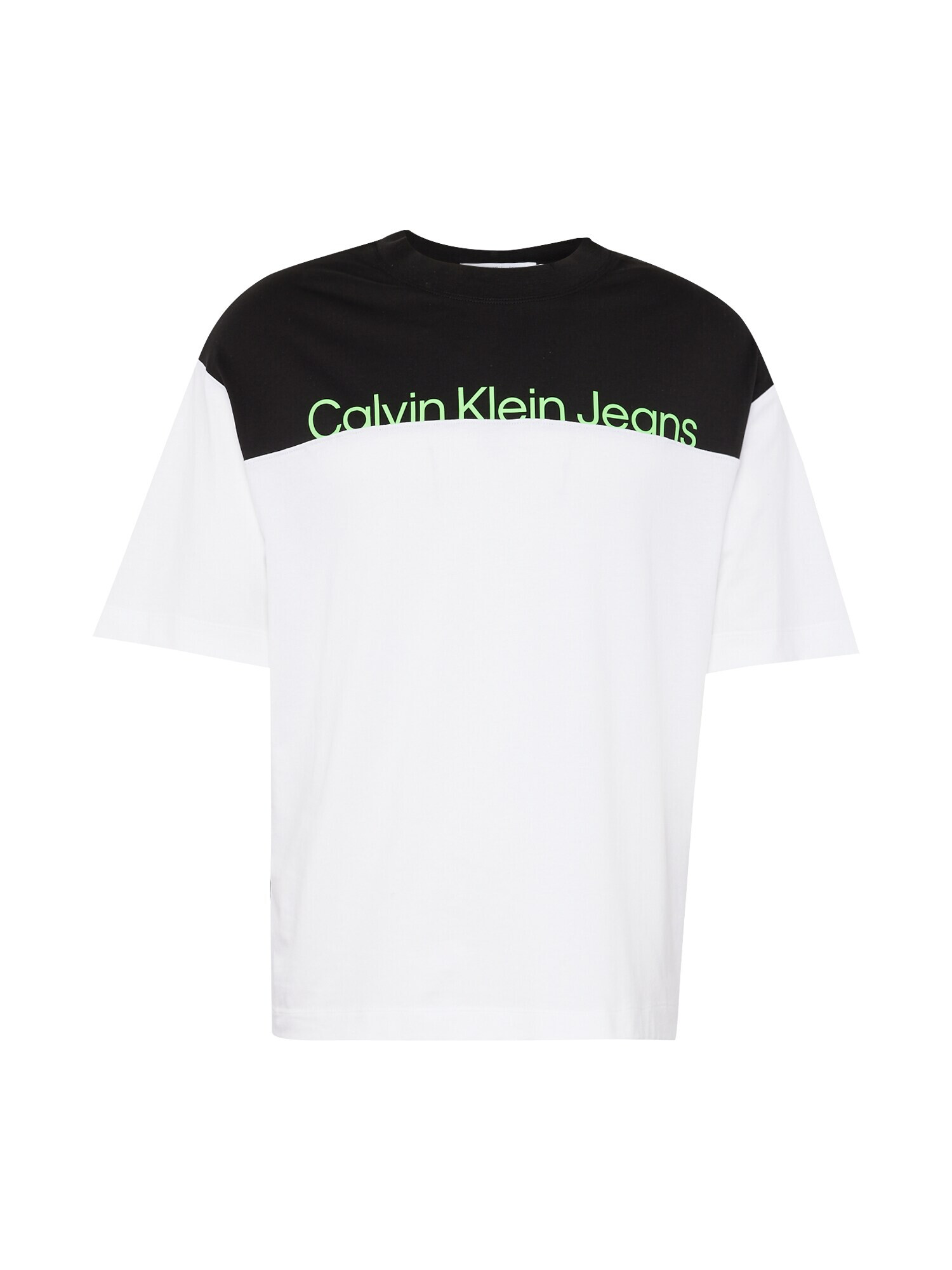 Calvin Klein Jeans Tricou verde / negru / alb - Pled.ro