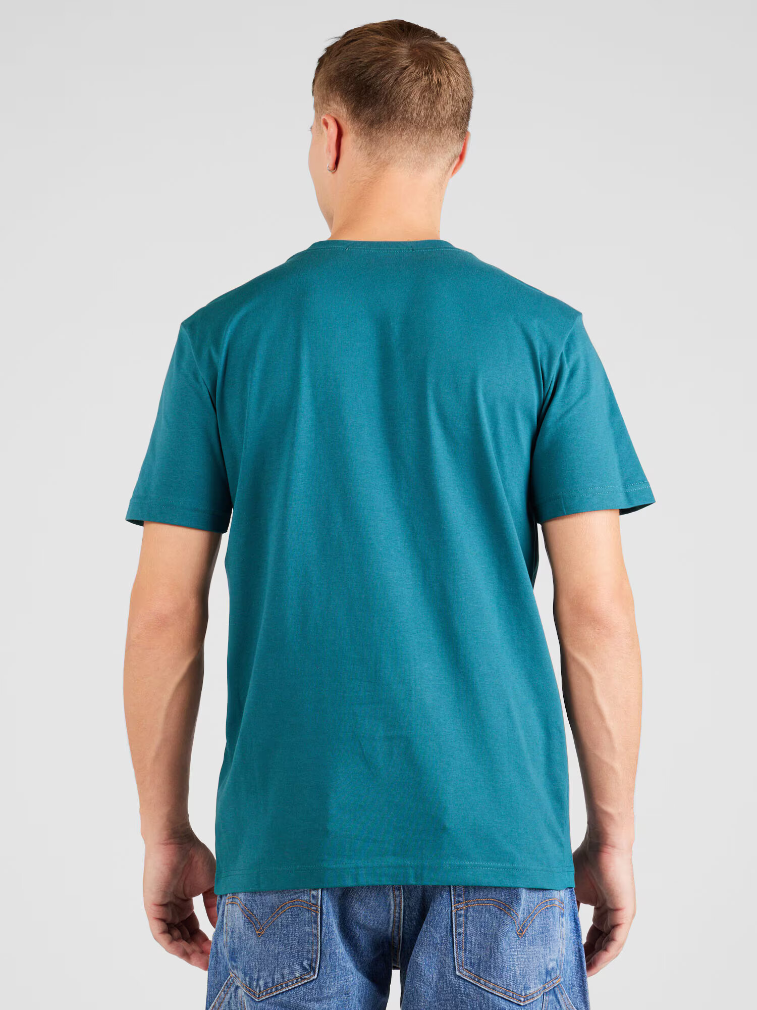 Calvin Klein Jeans Tricou verde petrol / verde pastel / alb - Pled.ro