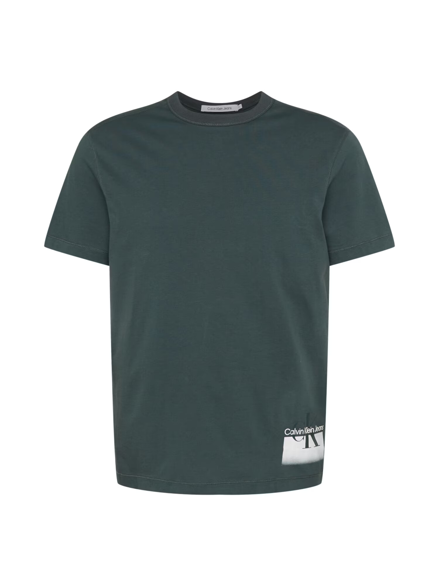 Calvin Klein Jeans Tricou verde pin / alb - Pled.ro