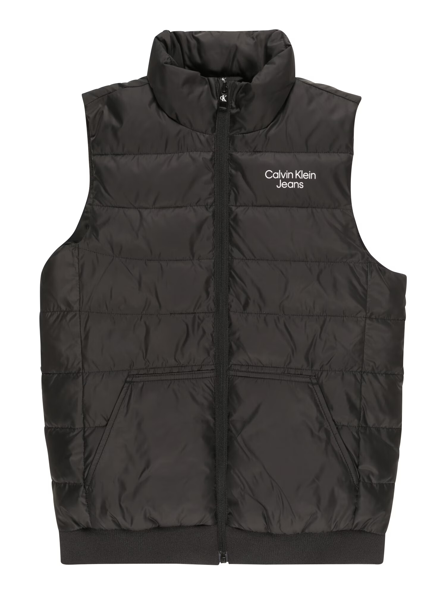 Calvin Klein Jeans Vestă negru / alb - Pled.ro