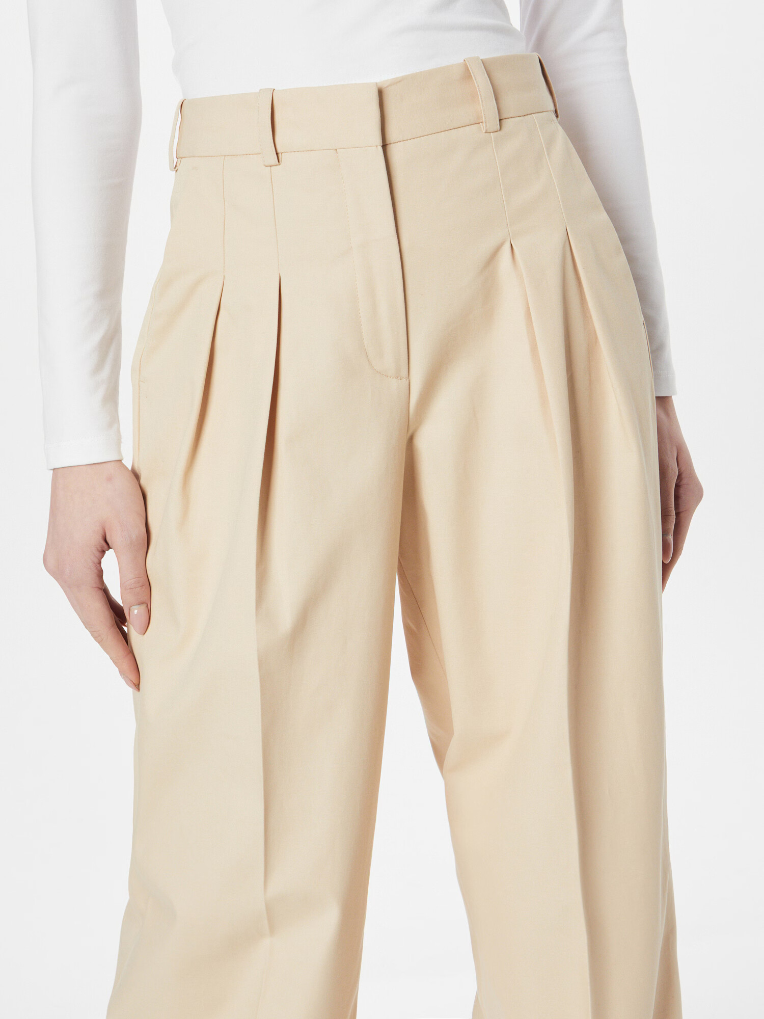 Calvin Klein Pantaloni cutați bej deschis - Pled.ro