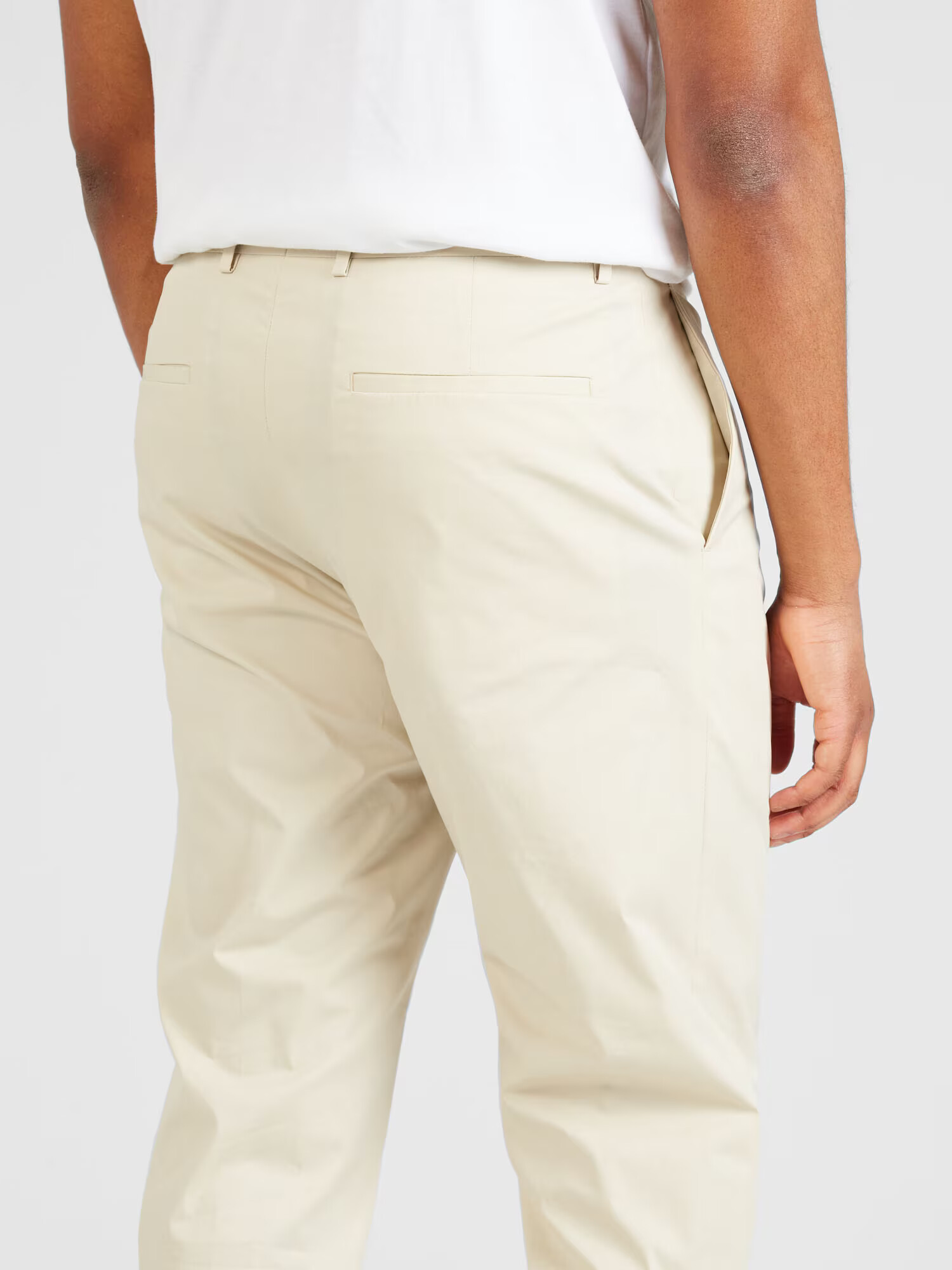 Calvin Klein Pantaloni eleganți crem - Pled.ro