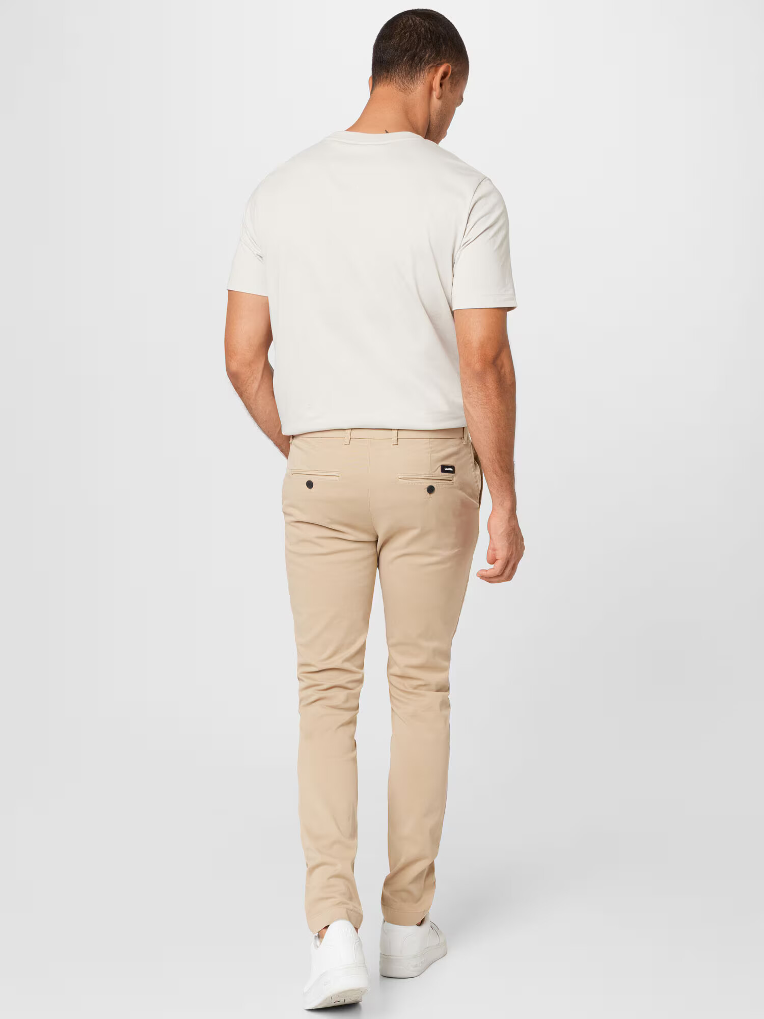 Calvin Klein Pantaloni eleganți nisipiu - Pled.ro