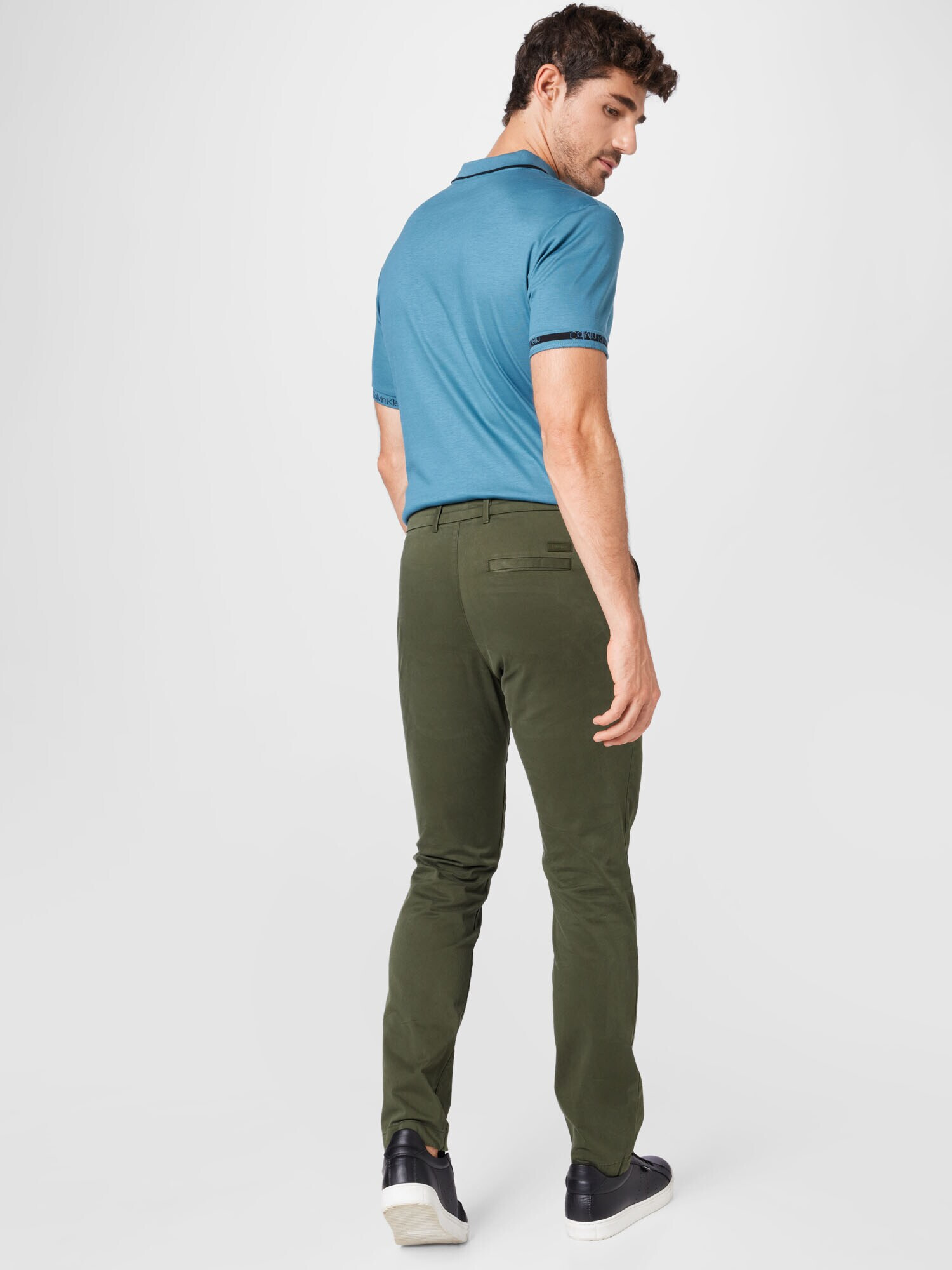 Calvin Klein Pantaloni eleganți 'SATEEN' oliv - Pled.ro