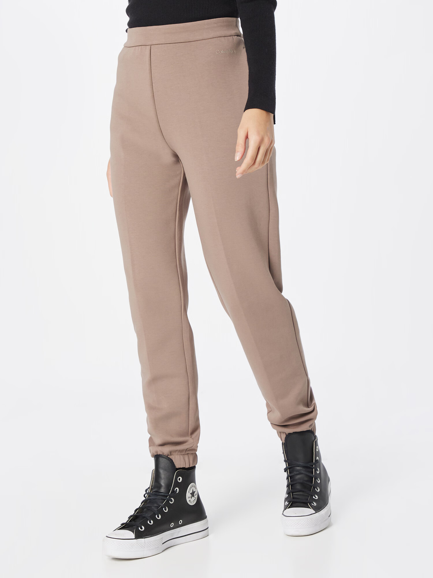 Calvin Klein Pantaloni gri taupe - Pled.ro