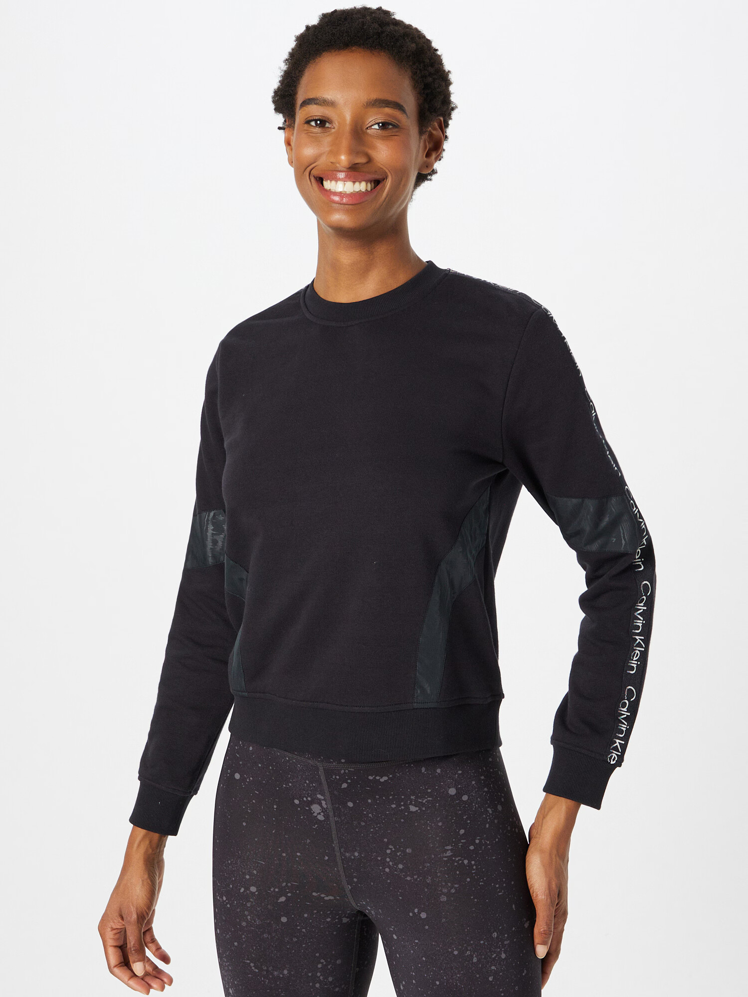 Calvin Klein Sport Hanorac sport negru / alb - Pled.ro