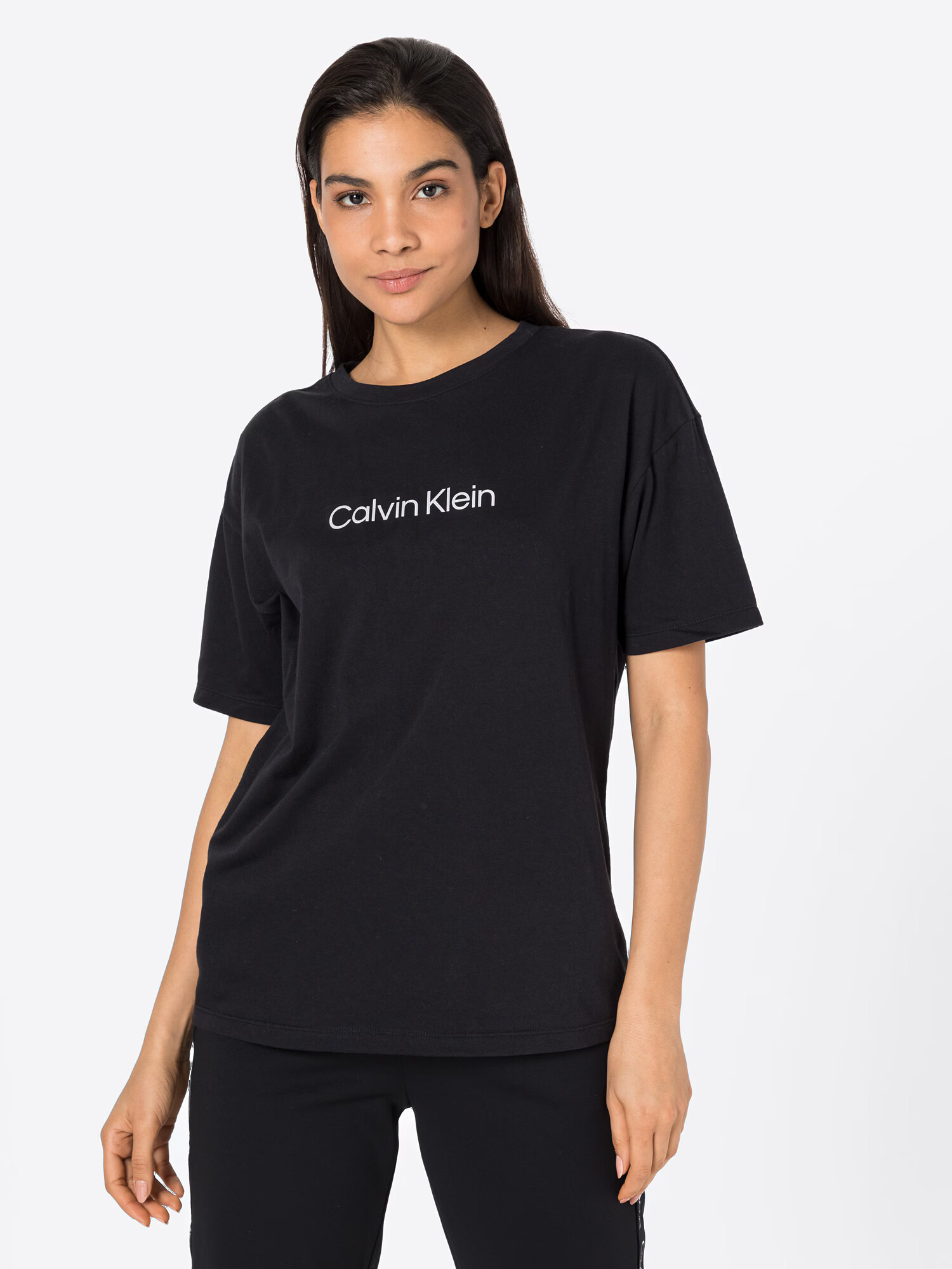 Calvin Klein Sport Tricou negru / alb - Pled.ro