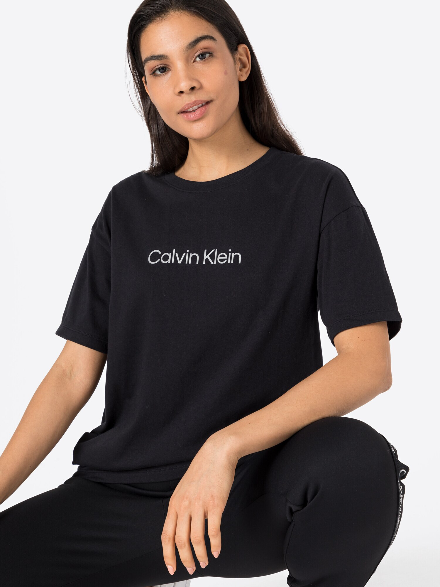 Calvin Klein Sport Tricou negru / alb - Pled.ro