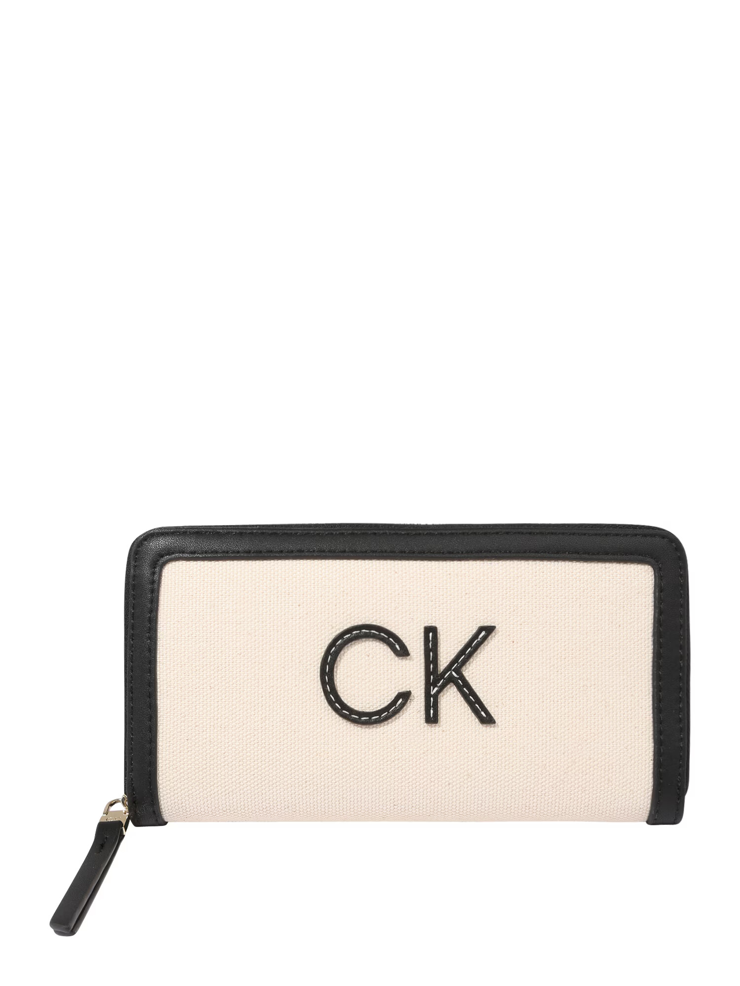 Calvin Klein Portofel alb kitt / negru - Pled.ro