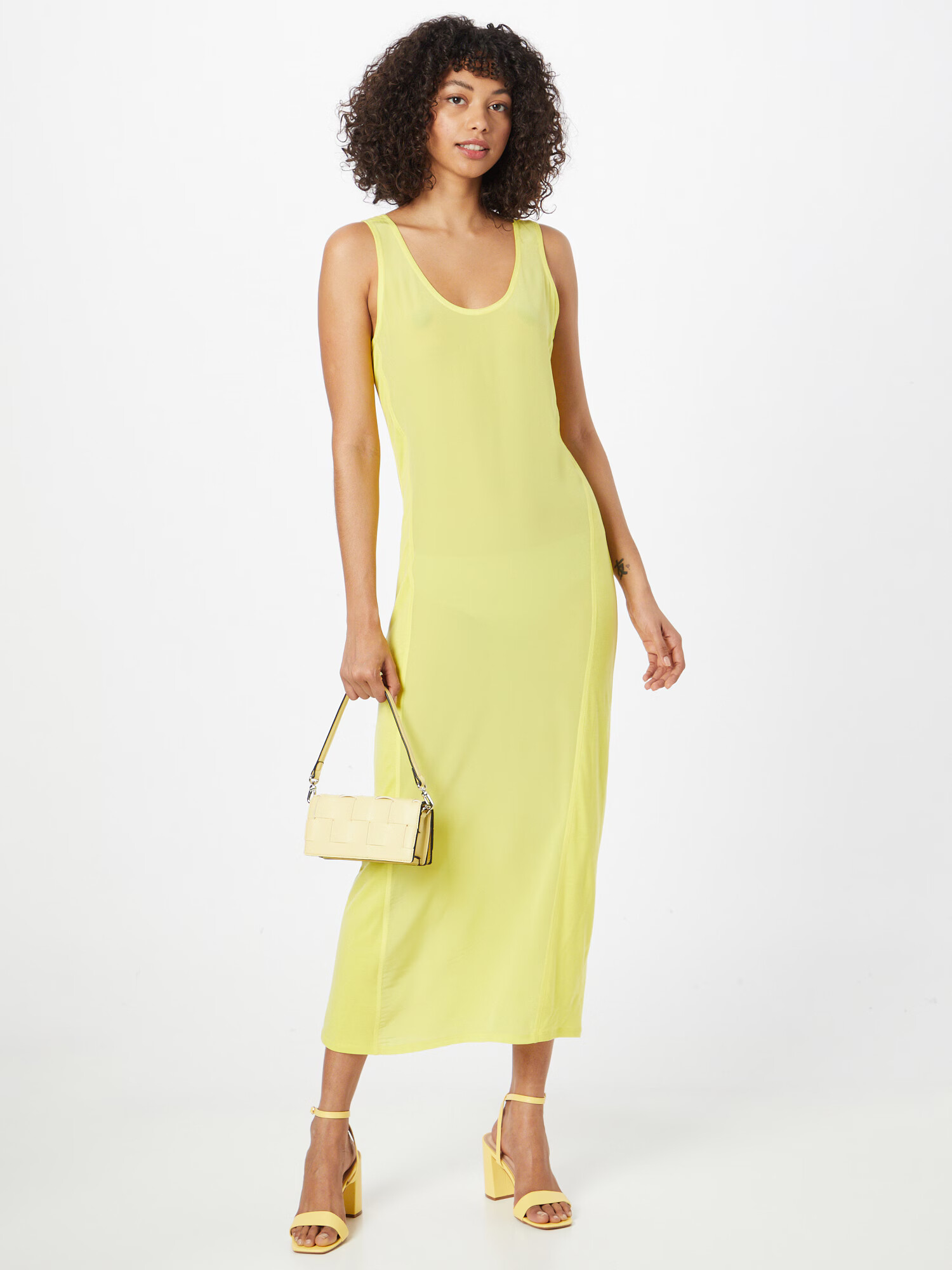 Calvin Klein Rochie galben - Pled.ro