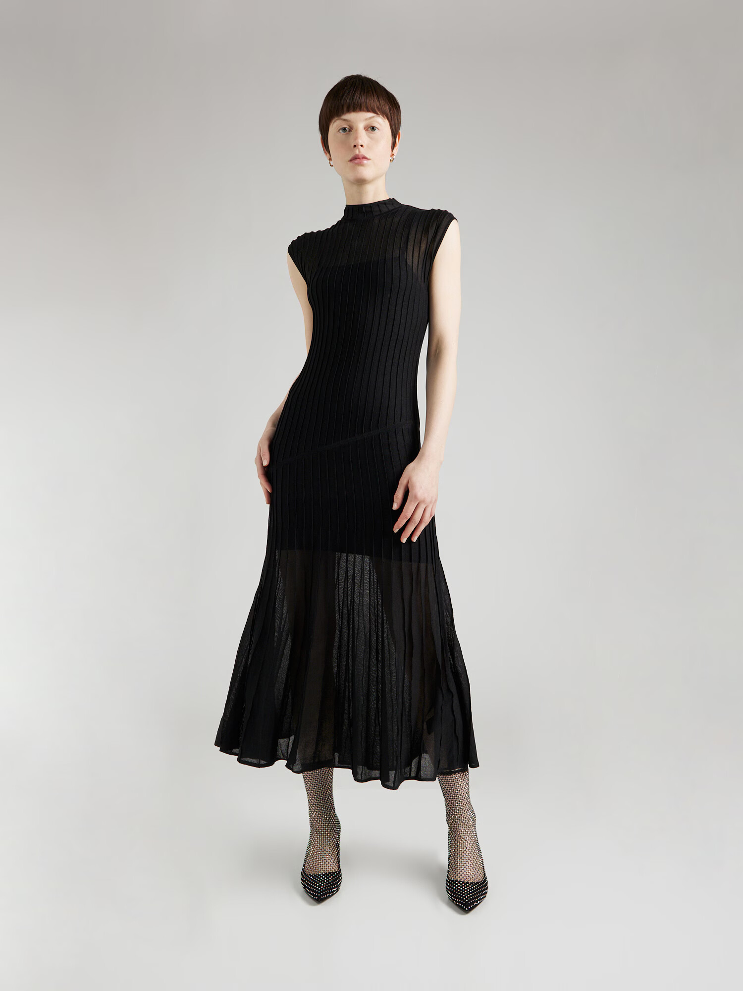 Calvin Klein Rochie 'Sheer' negru - Pled.ro