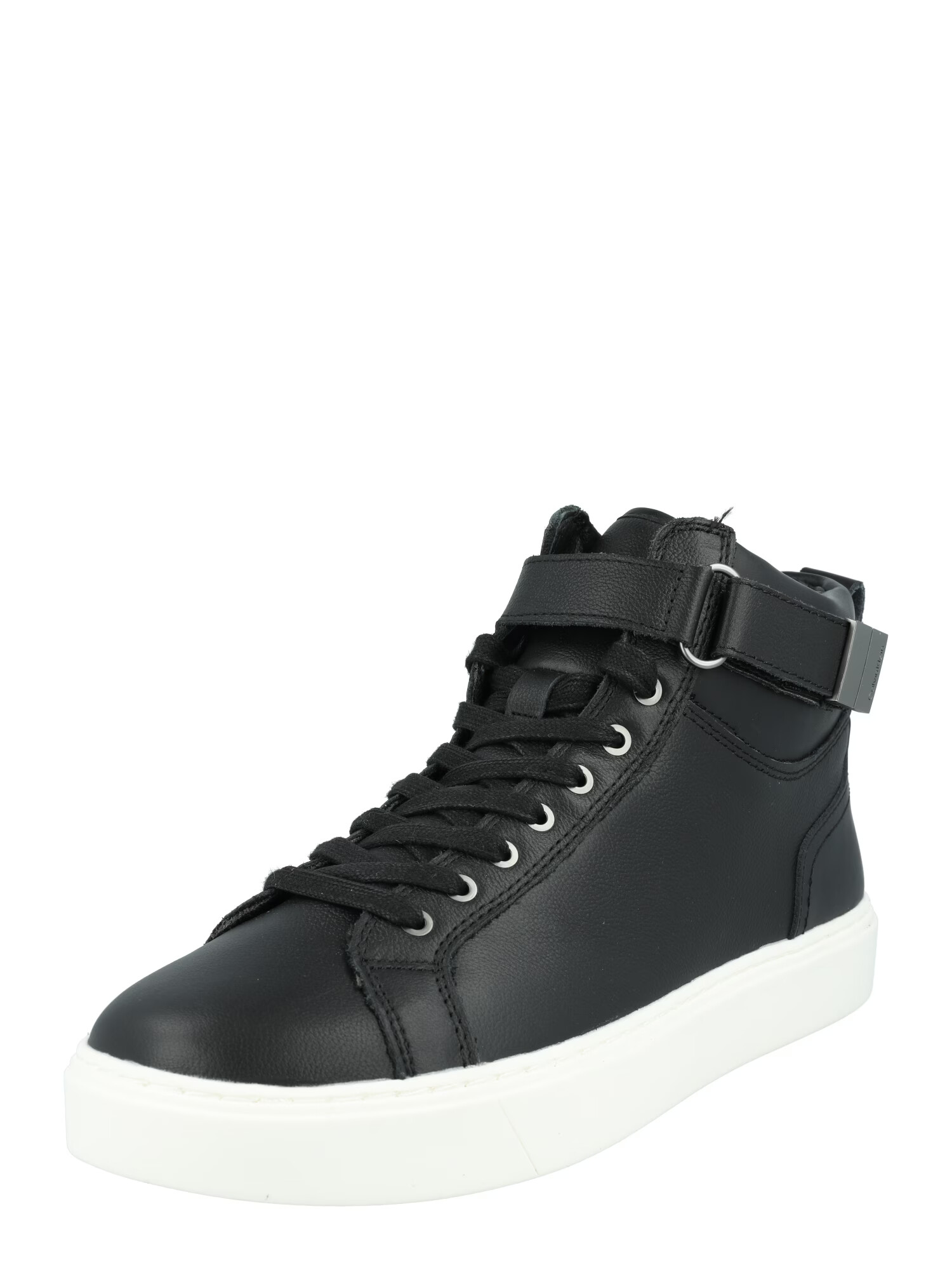 Calvin Klein Sneaker înalt negru / argintiu / alb - Pled.ro