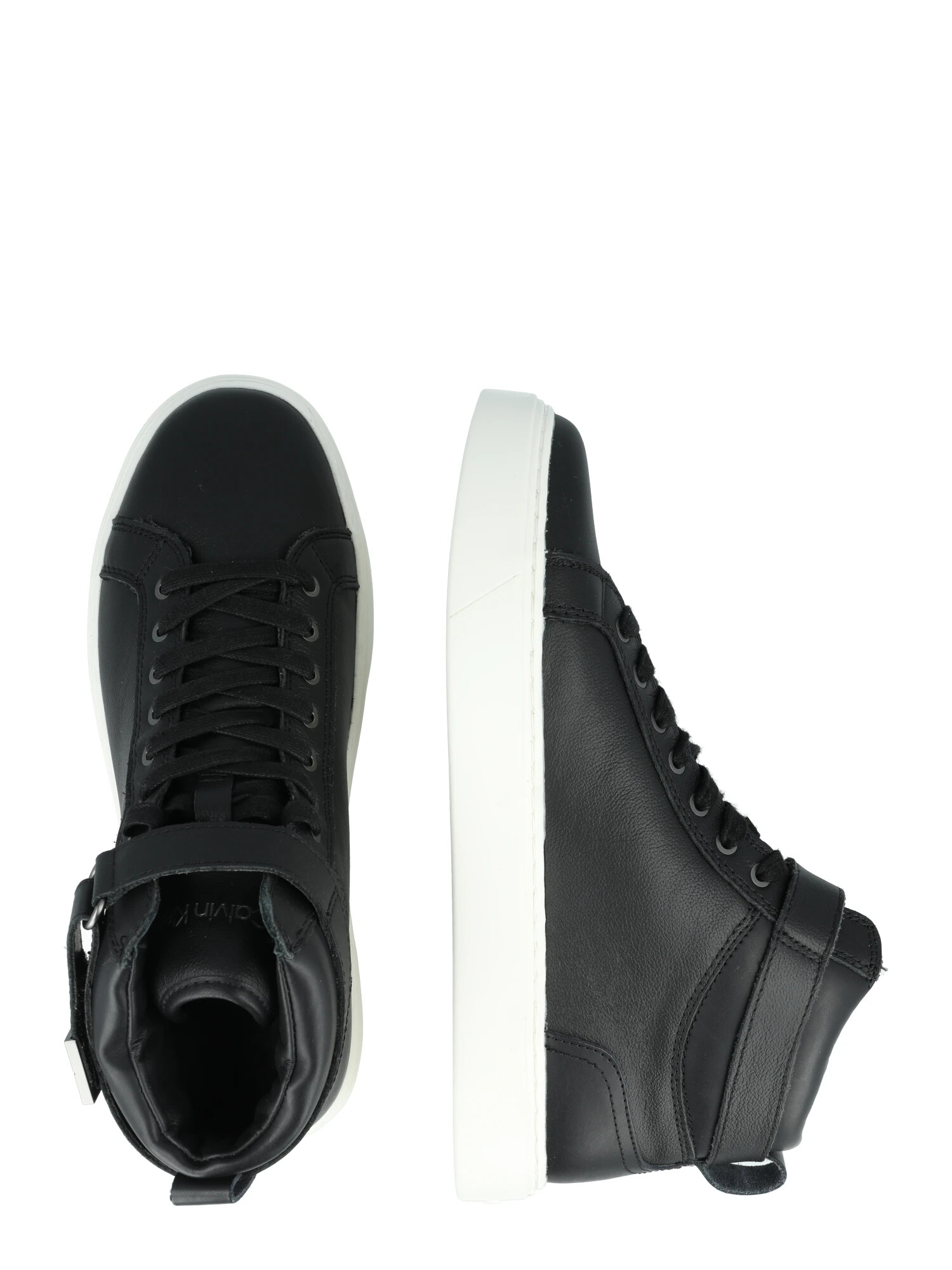 Calvin Klein Sneaker înalt negru / argintiu / alb - Pled.ro