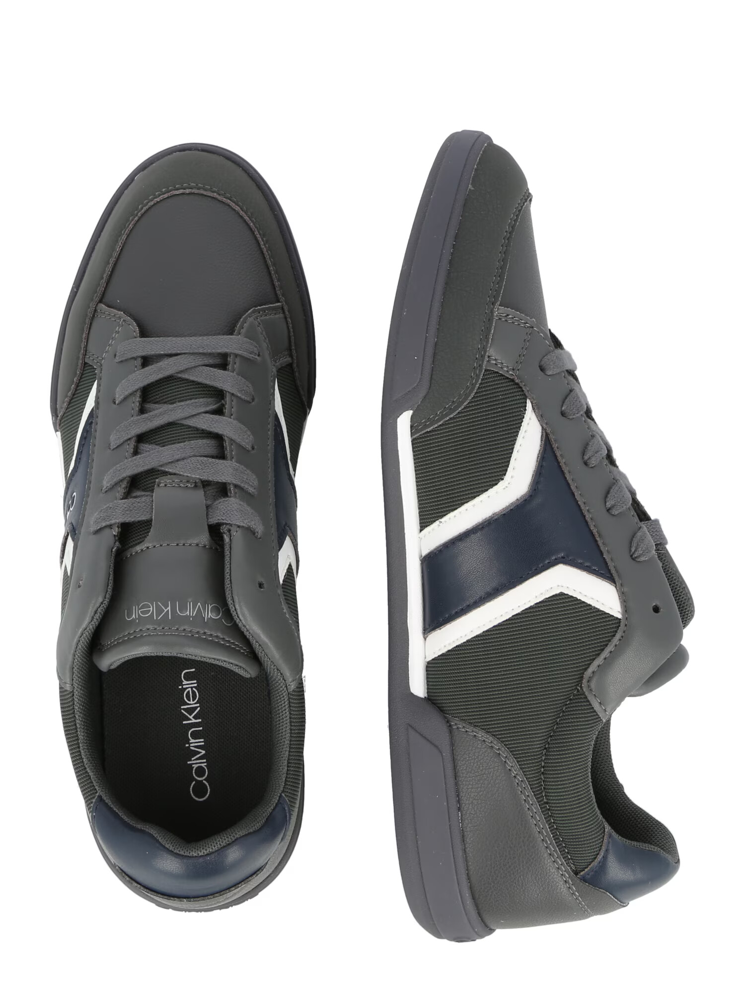 Calvin Klein Sneaker low bleumarin / gri închis / verde pin / alb - Pled.ro