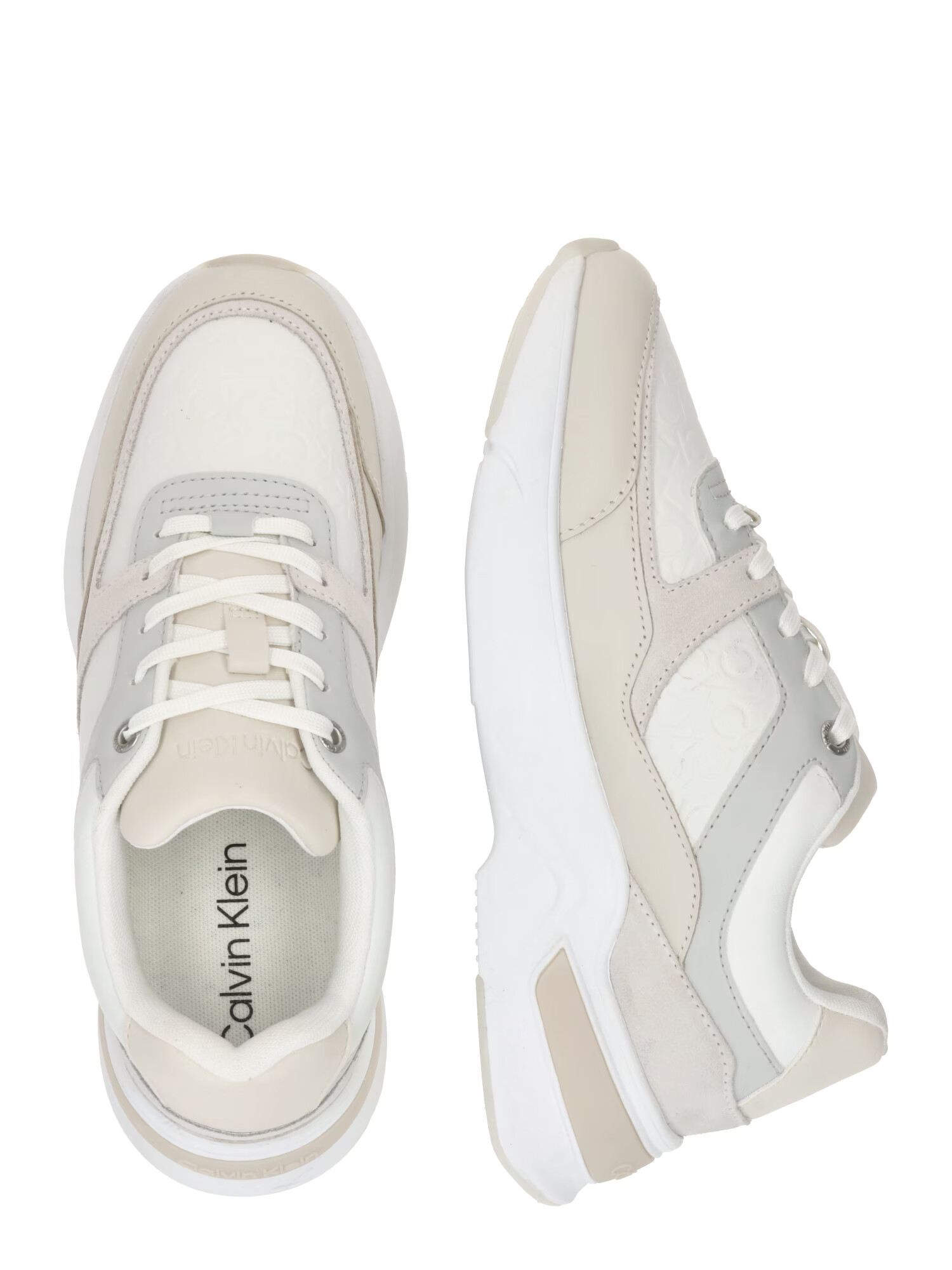 Calvin Klein Sneaker low ecru / gri deschis / alb - Pled.ro