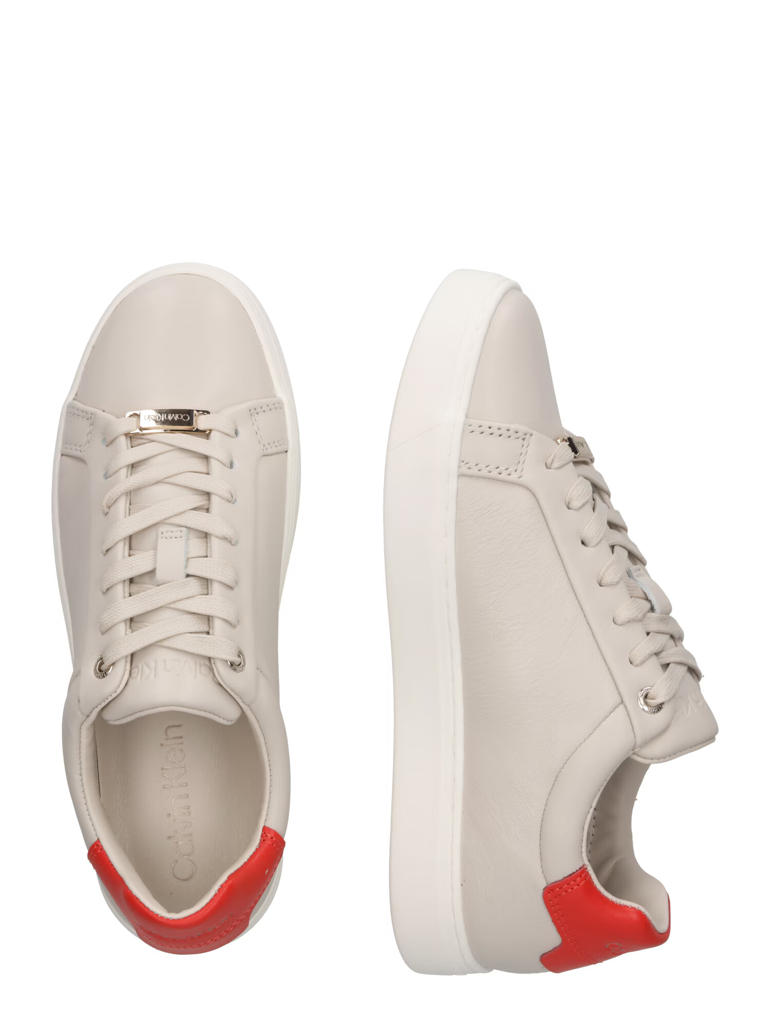 Calvin Klein Sneaker low ecru / portocaliu - Pled.ro