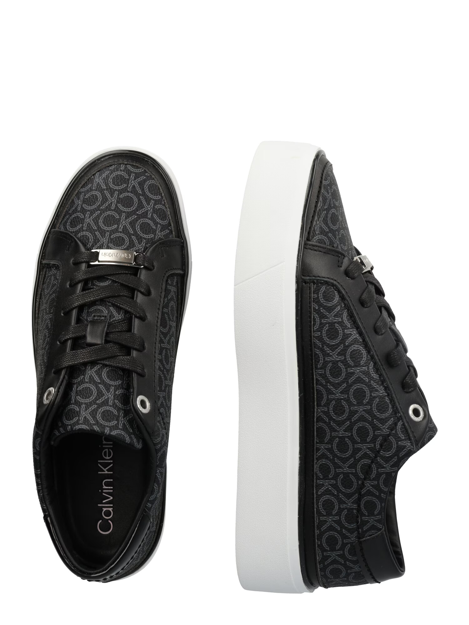 Calvin Klein Sneaker low gri / negru / alb - Pled.ro