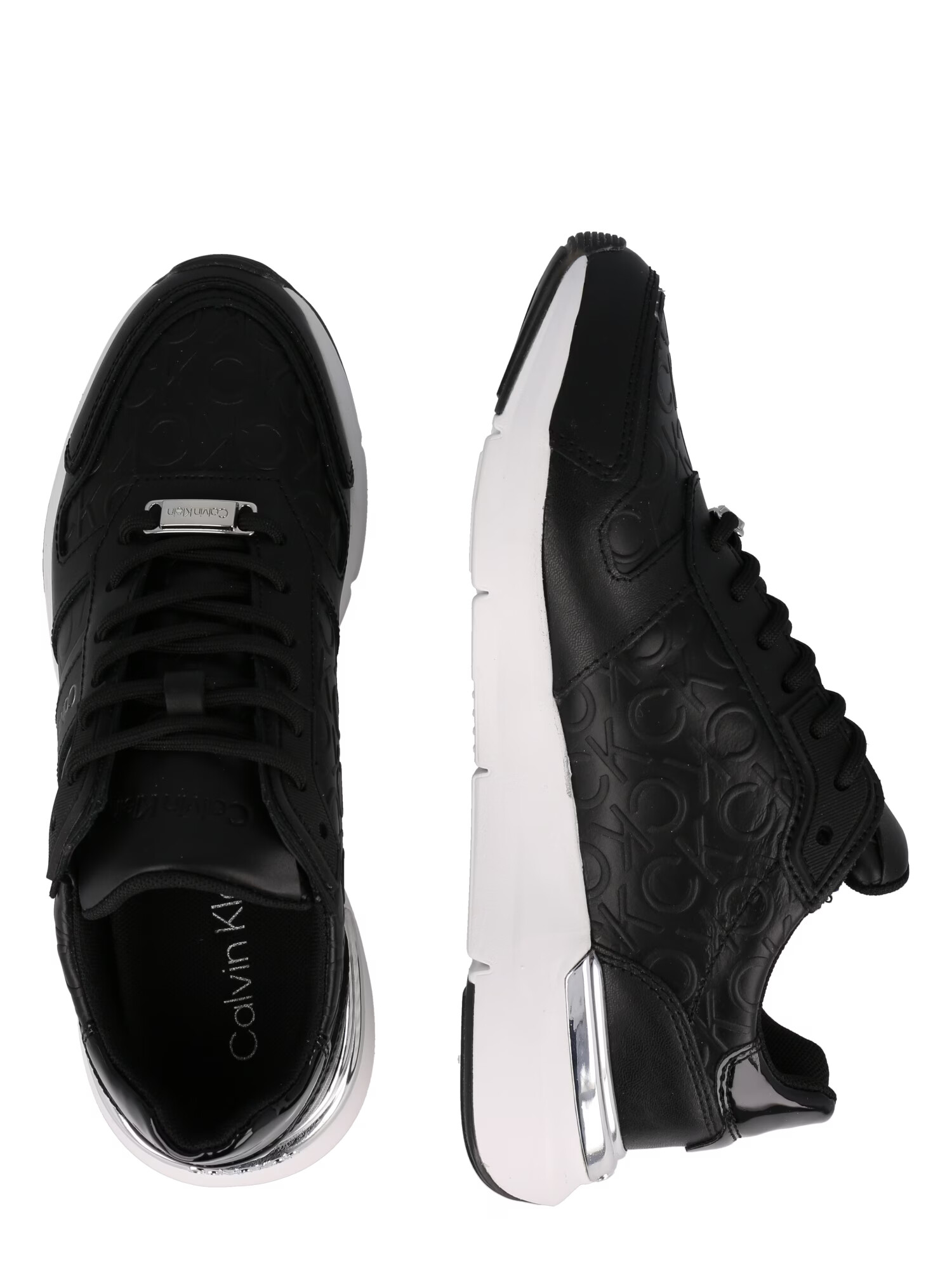 Calvin Klein Sneaker low negru / argintiu - Pled.ro