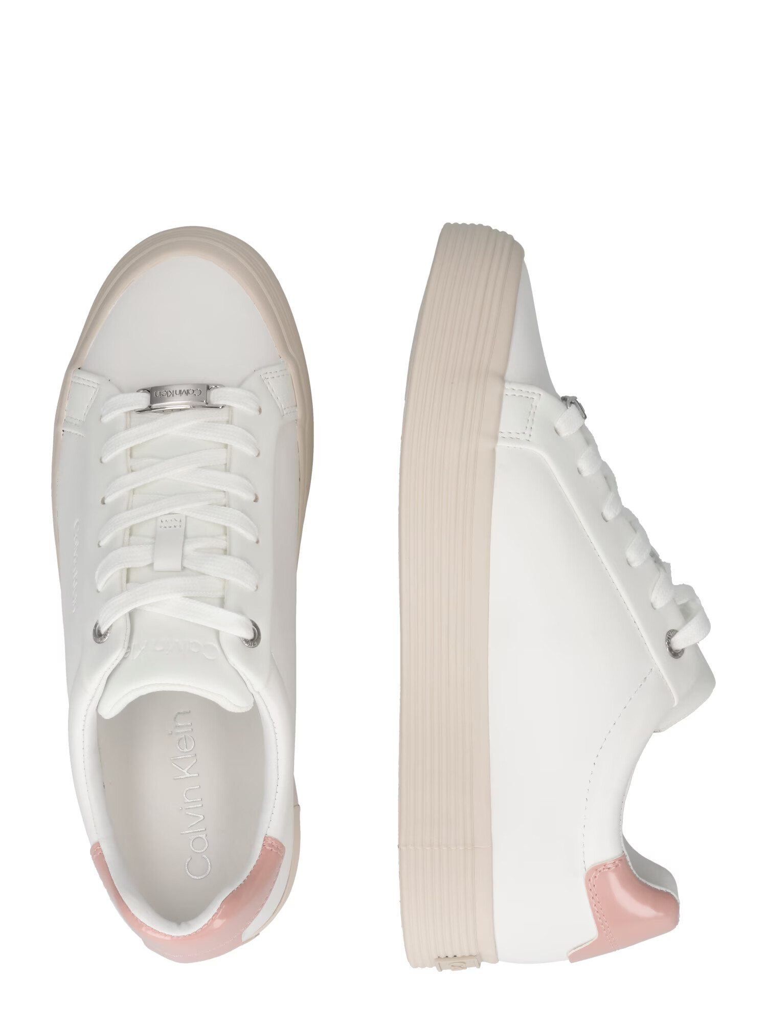 Calvin Klein Sneaker low roz pal / alb - Pled.ro