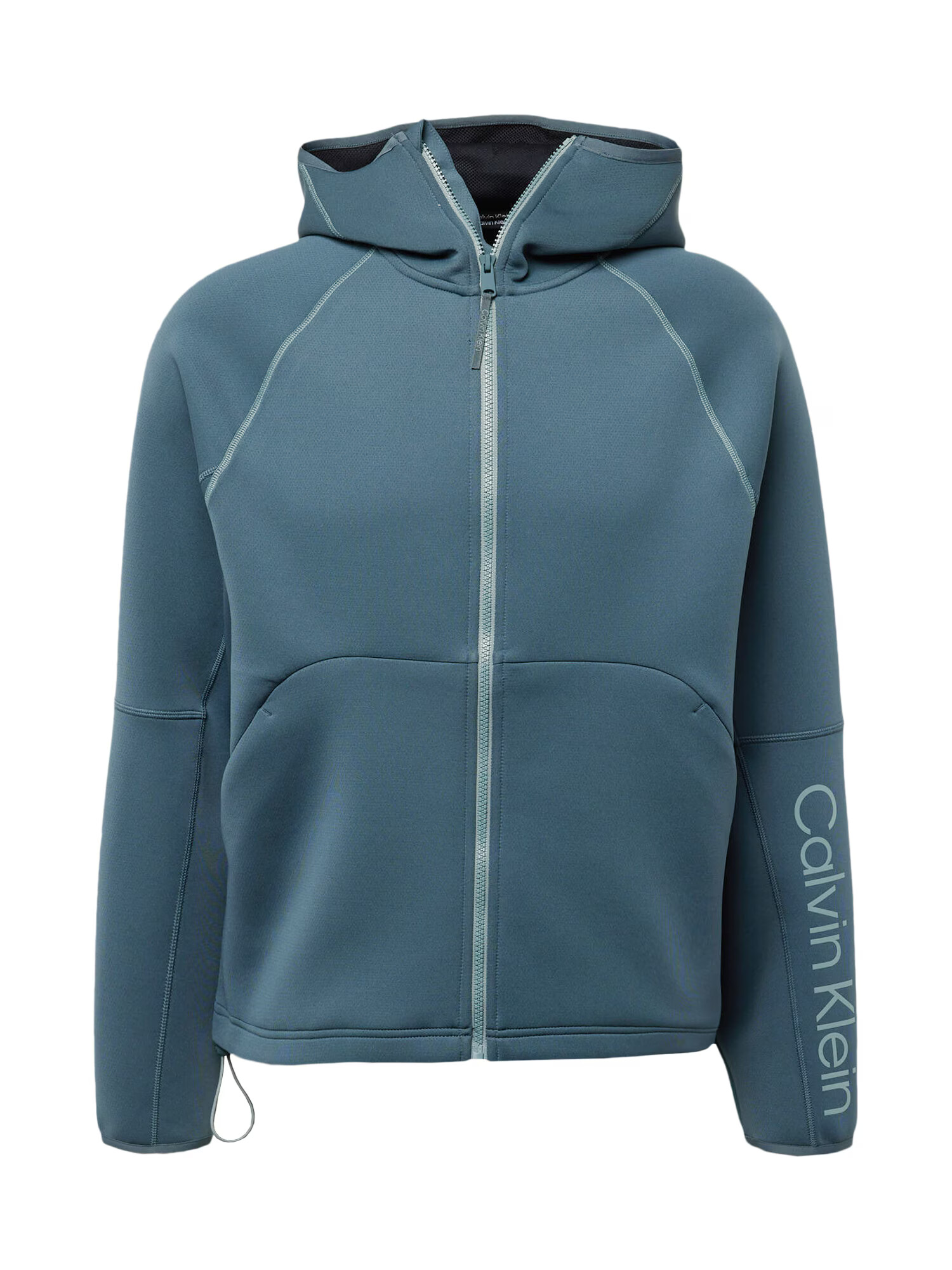 Calvin Klein Sport Bluză cu fermoar sport albastru porumbel / verde pastel - Pled.ro