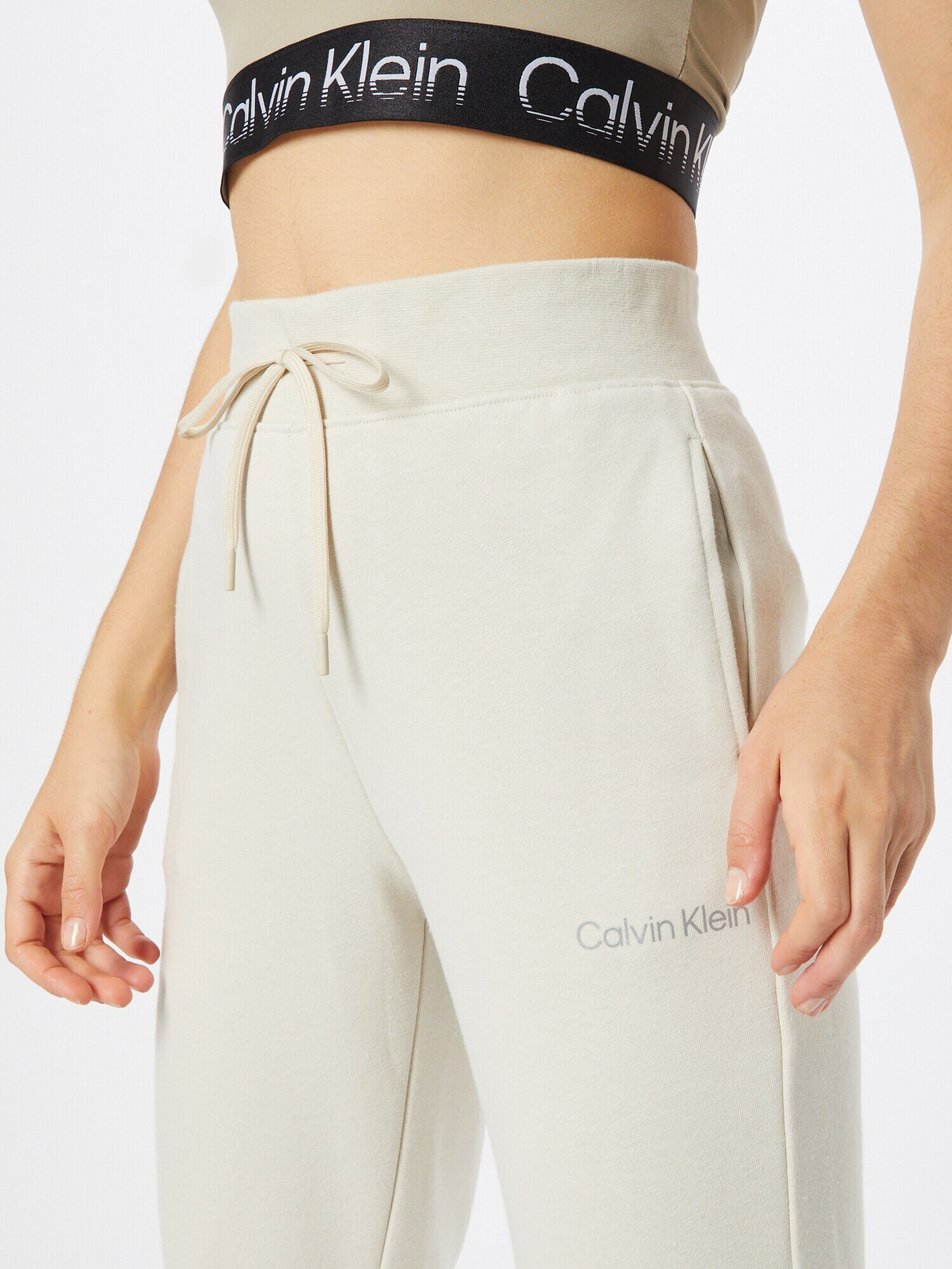 Calvin Klein Sport Pantaloni bej / gri - Pled.ro