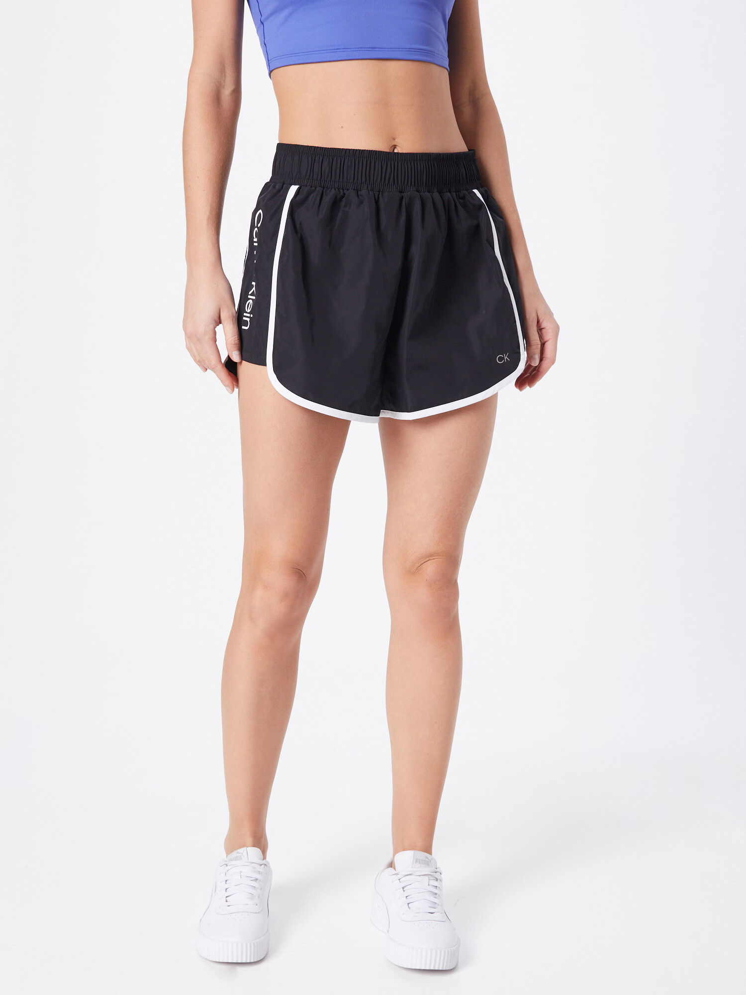 Calvin Klein Sport Pantaloni sport negru / alb - Pled.ro