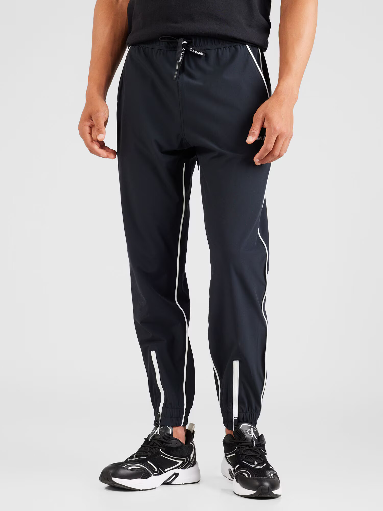 Calvin Klein Sport Pantaloni sport negru / alb - Pled.ro