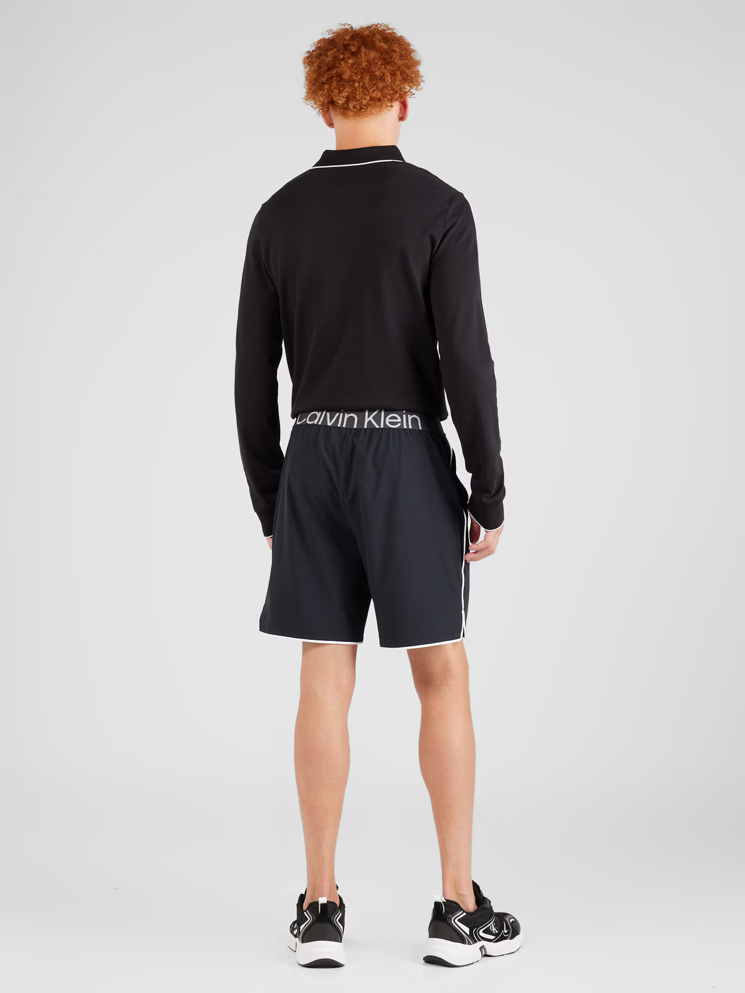 Calvin Klein Sport Pantaloni sport negru / alb - Pled.ro