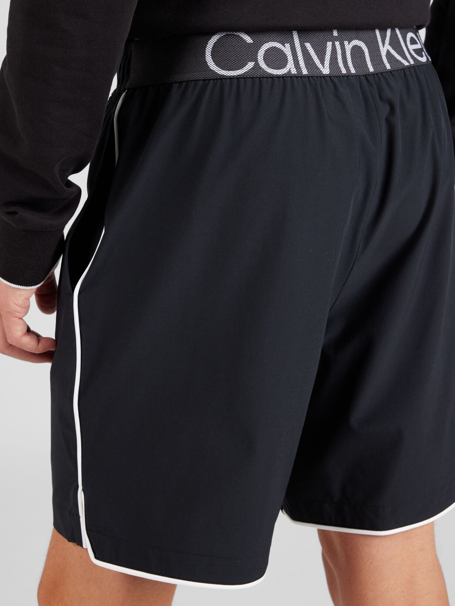 Calvin Klein Sport Pantaloni sport negru / alb - Pled.ro