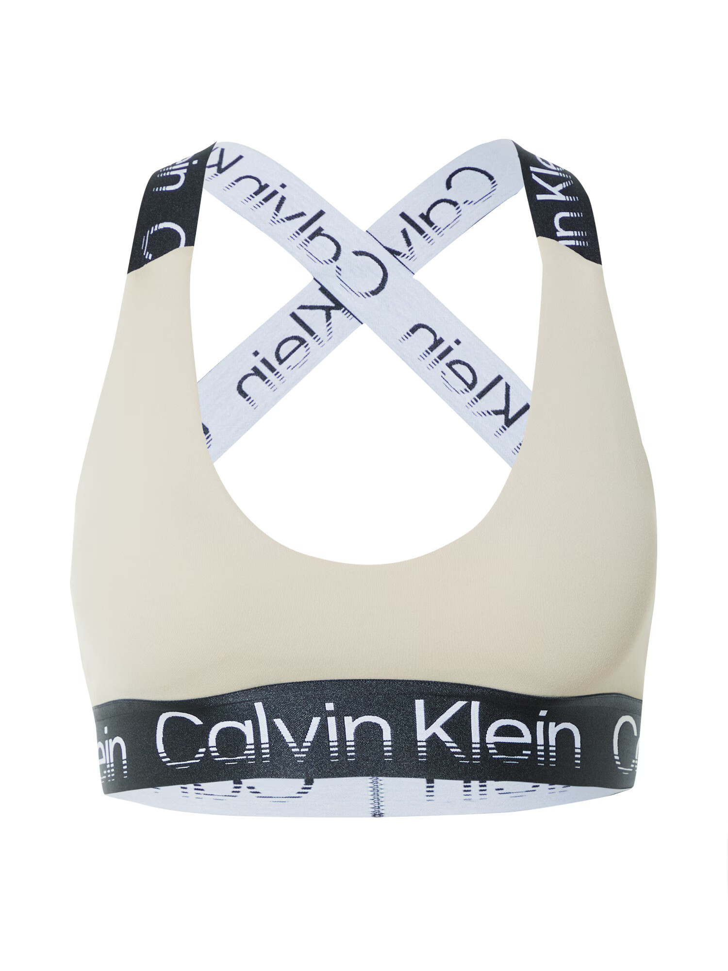 Calvin Klein Sport Sutien grej / negru / alb - Pled.ro