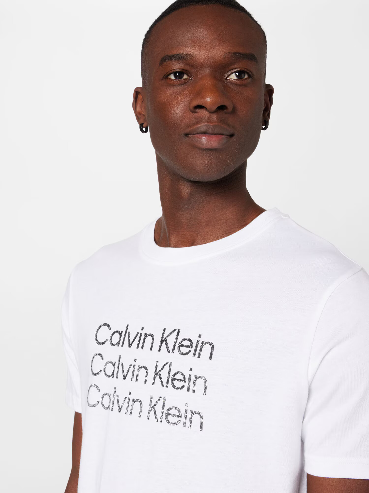 Calvin Klein Sport Tricou funcțional gri / alb - Pled.ro