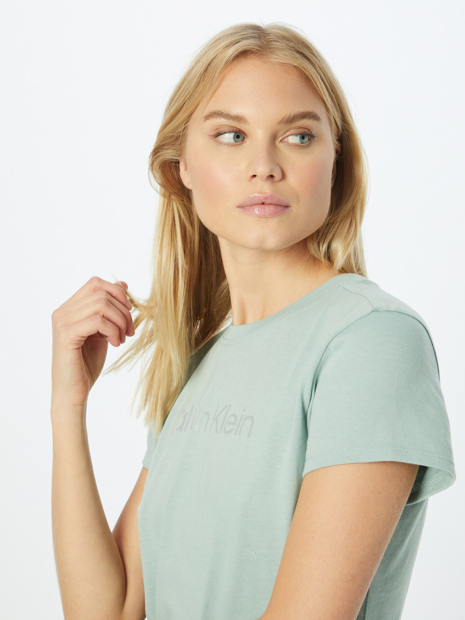 Calvin Klein Sport Tricou funcțional gri deschis / verde pastel - Pled.ro